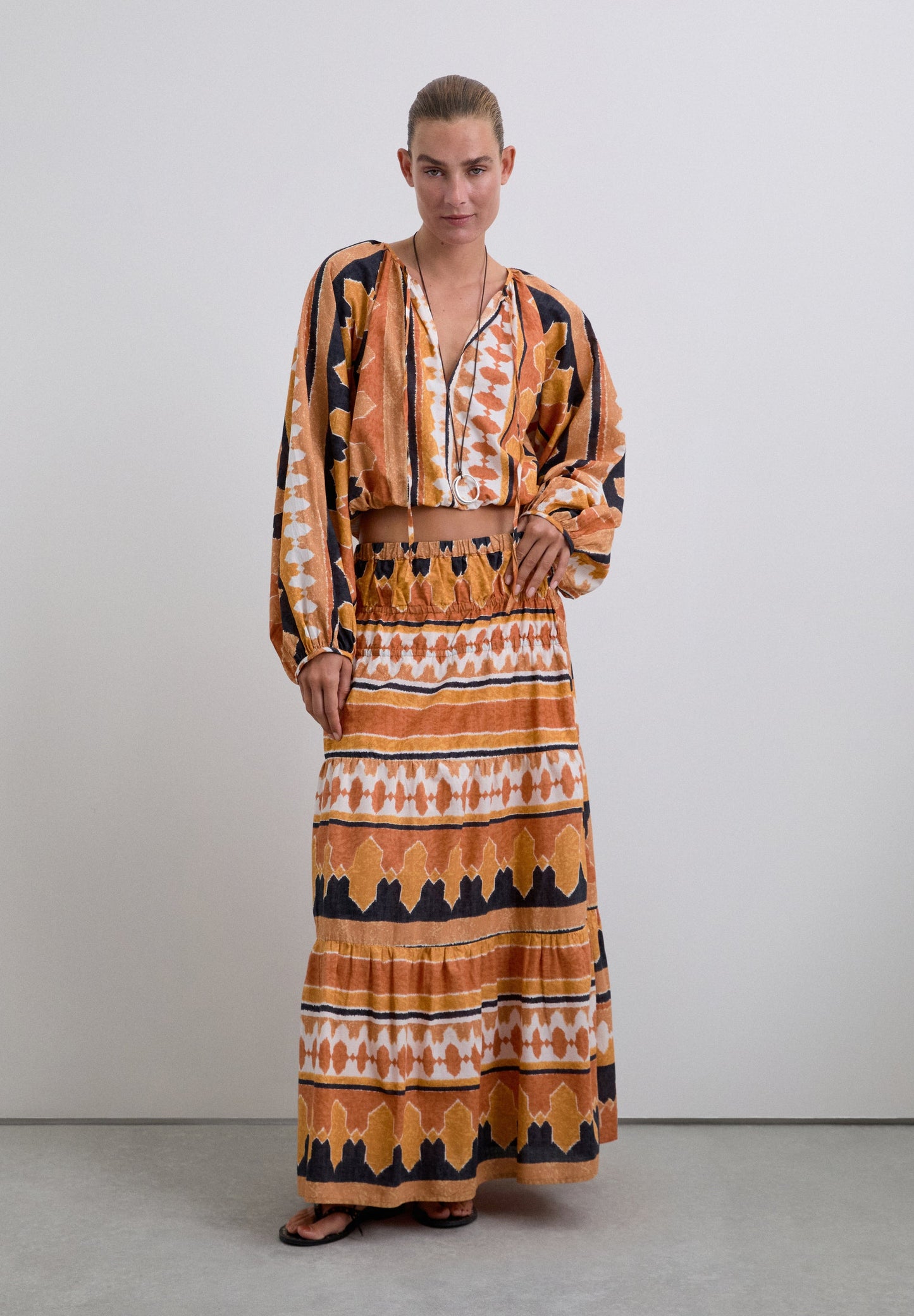 LONG ETHNIC SKIRT