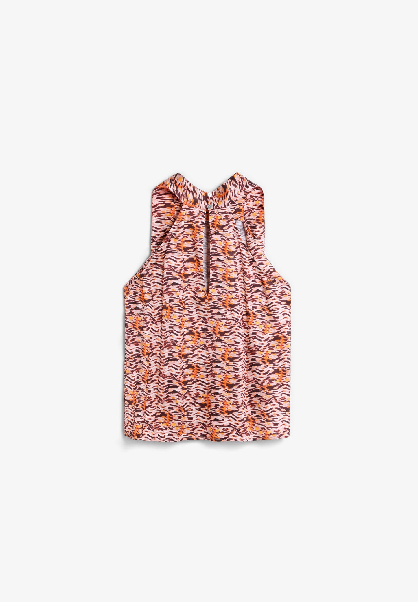PRINTED HALTERNECK TOP