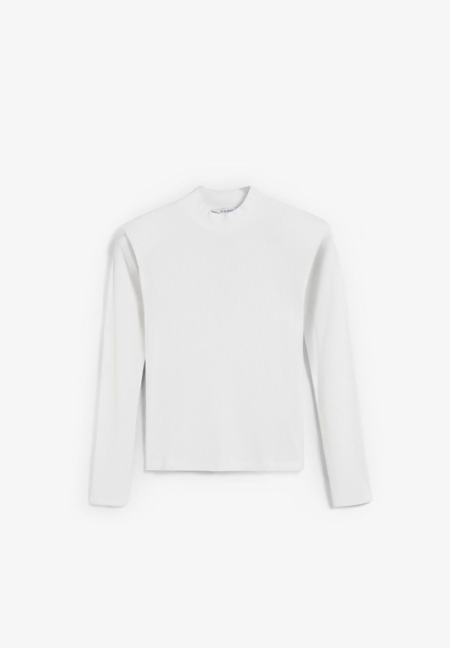 LONG SLEEVE TOP WITH SHOULDER PADS