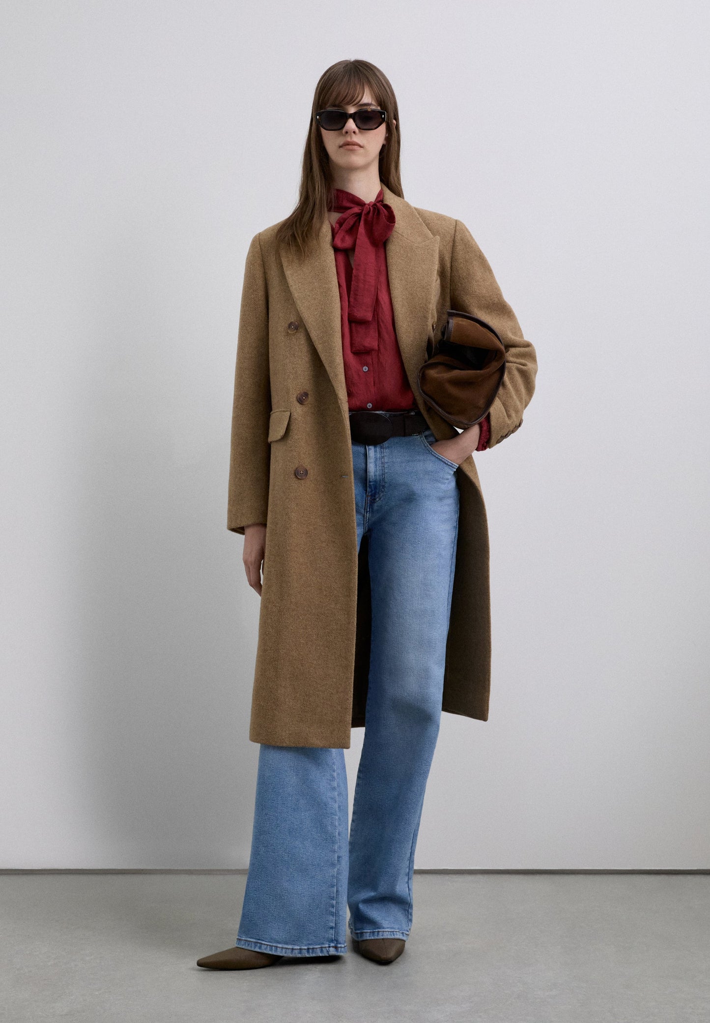 LONG WOOL BLEND COAT