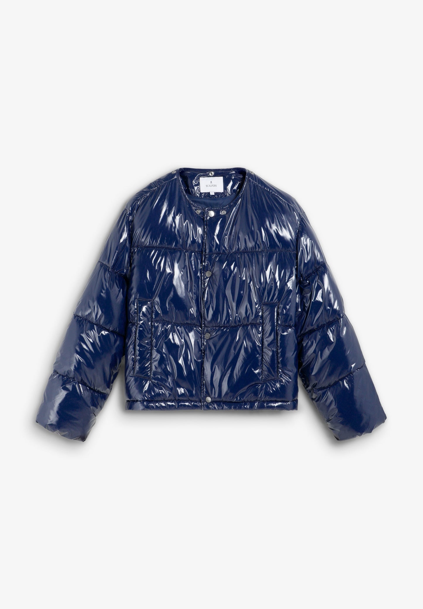 QUILTED DOWN JACKET WITH SHINY FINISH