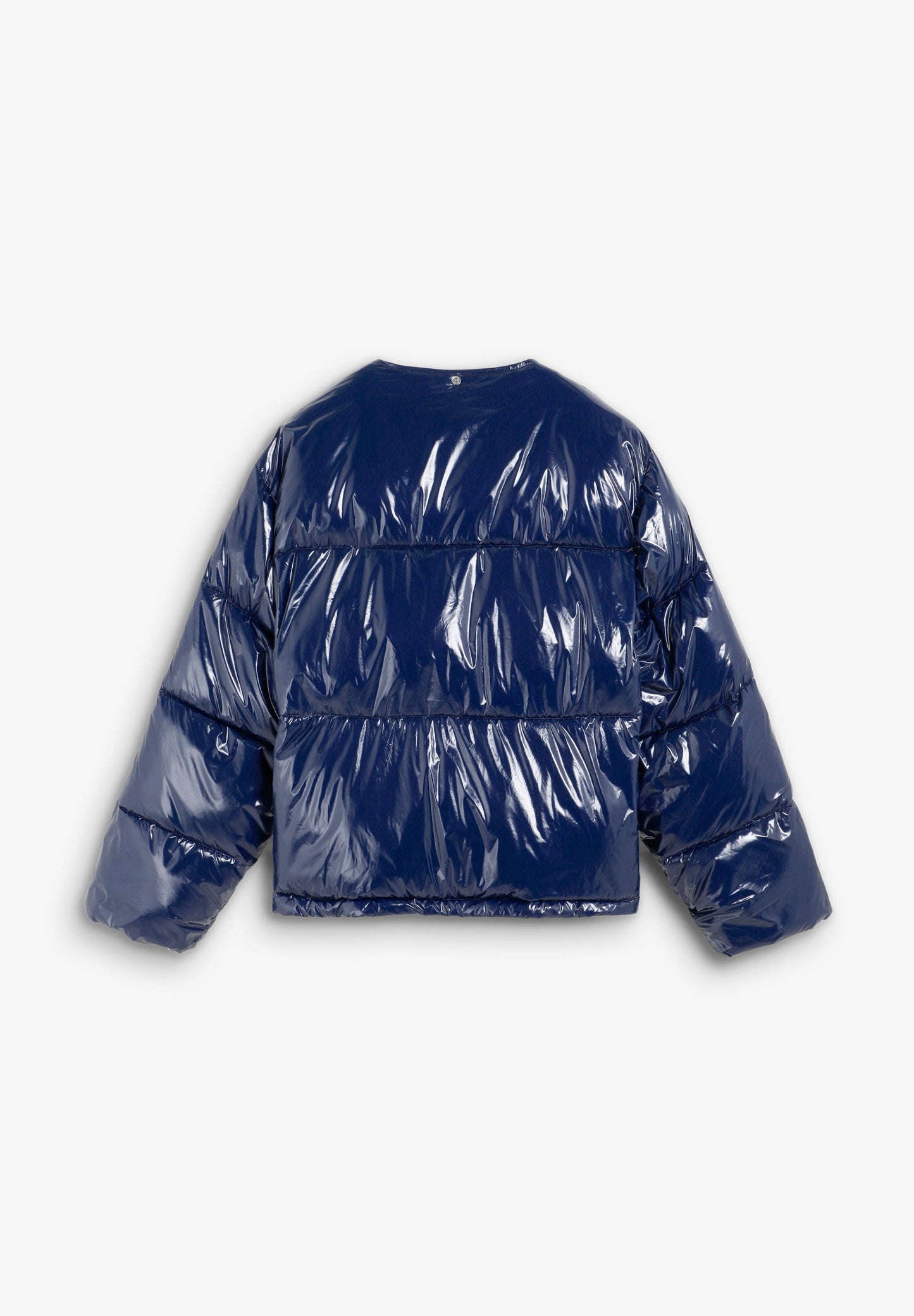 QUILTED DOWN JACKET WITH SHINY FINISH