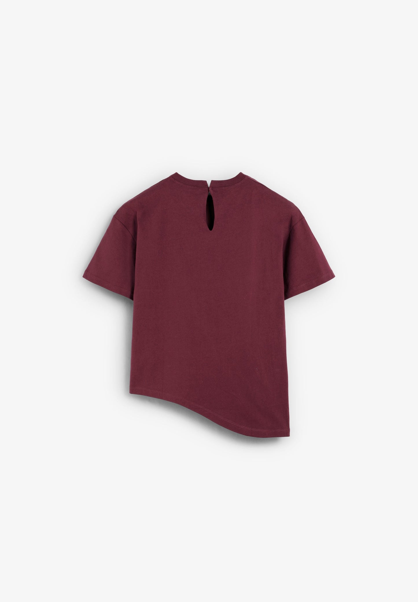 ASYMMETRIC ROUND NECK T-SHIRT