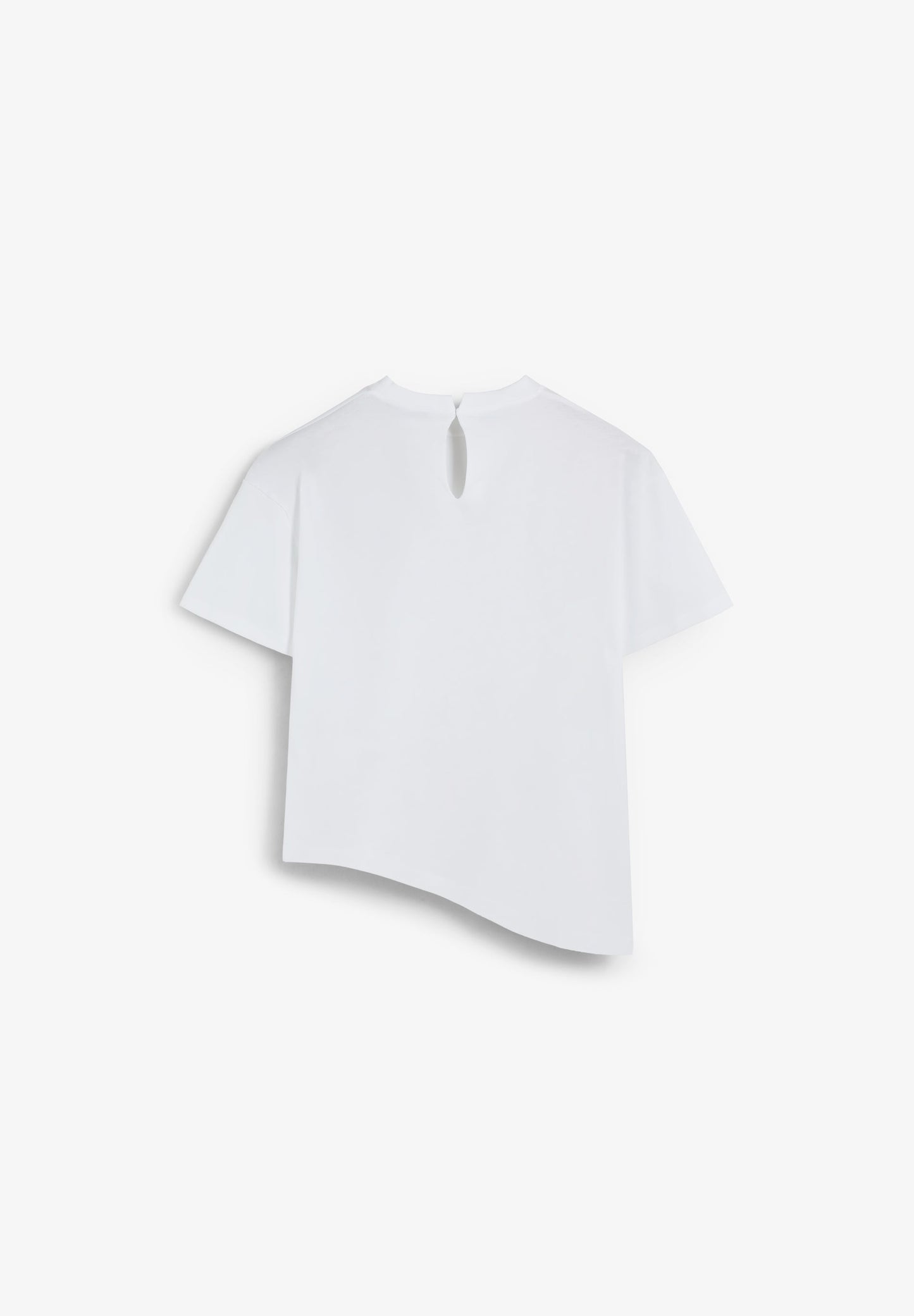 ASYMMETRIC ROUND NECK T-SHIRT
