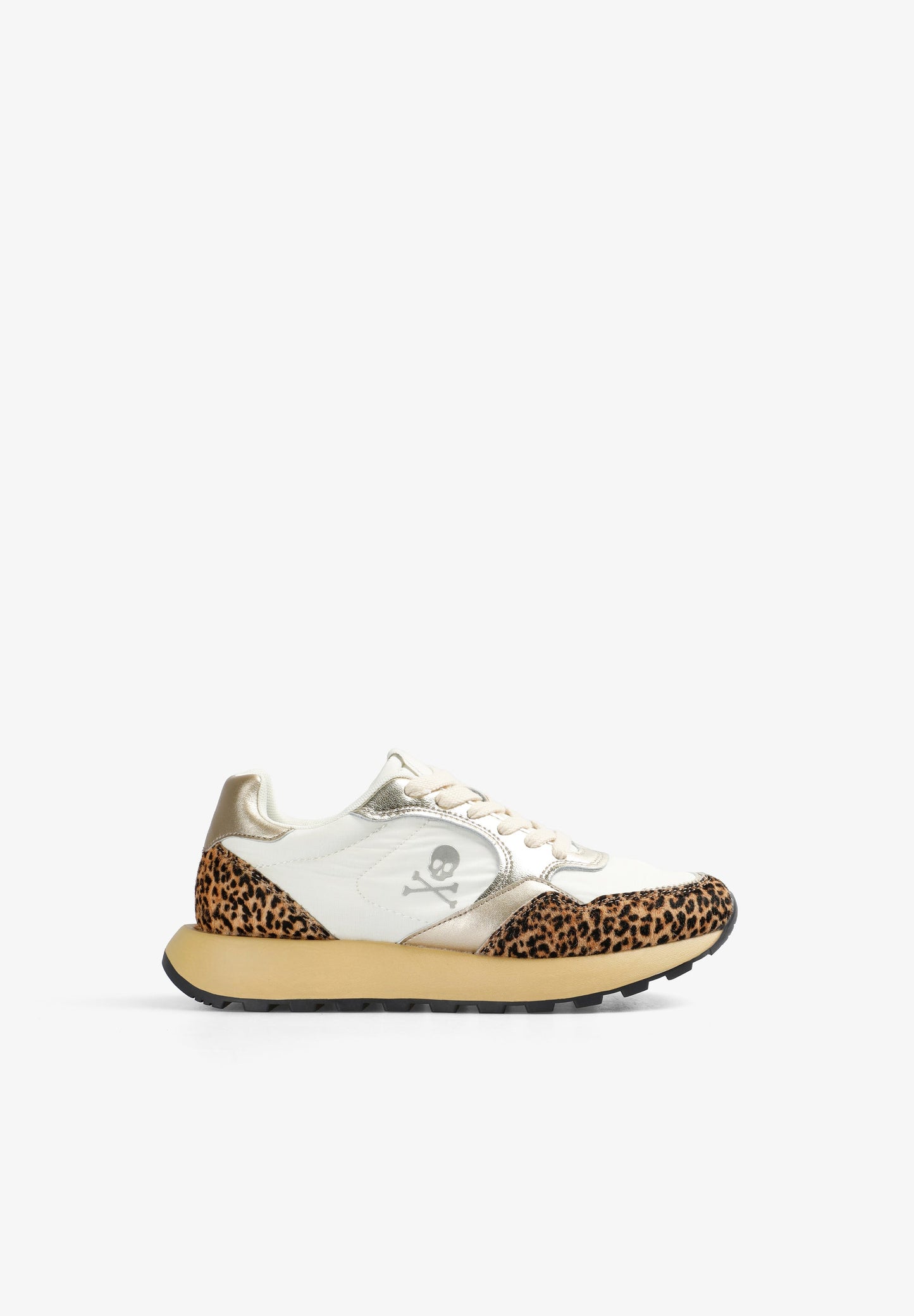 METALLIC ANIMAL PRINT SNEAKERS