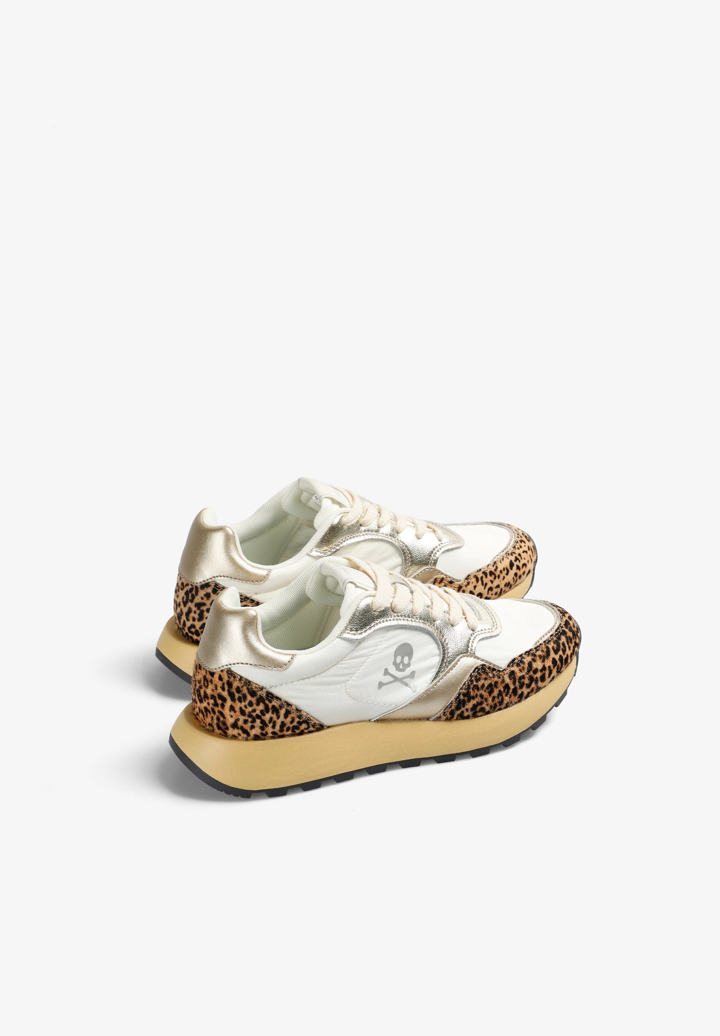 METALLIC ANIMAL PRINT SNEAKERS
