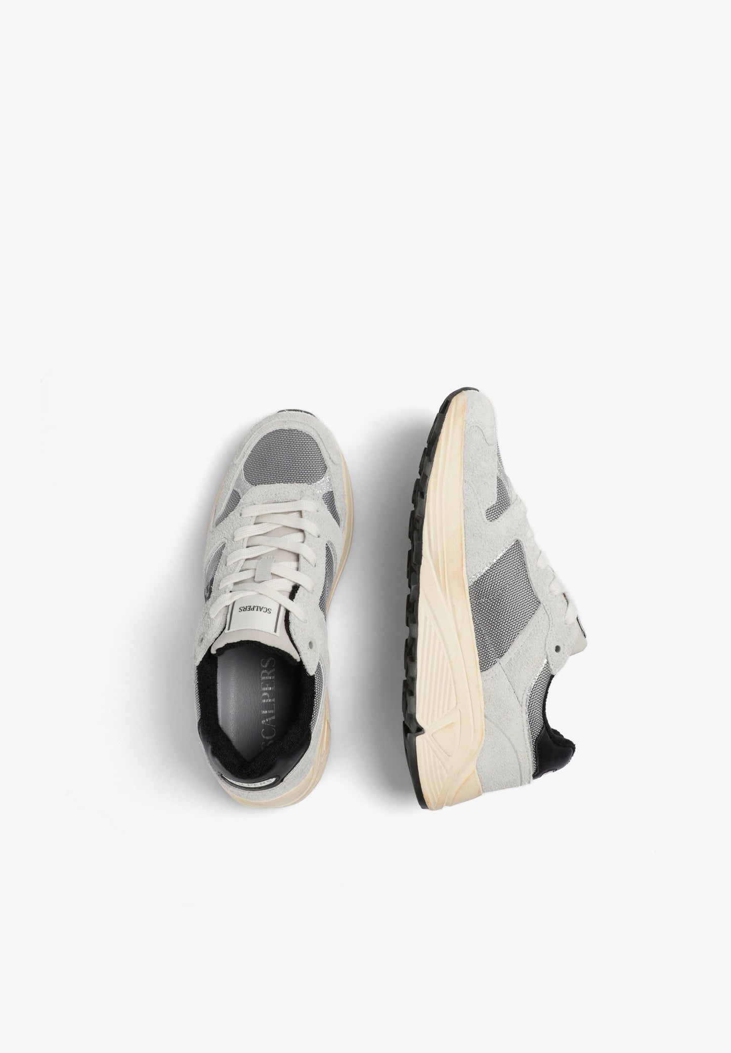 CONTRAST SUEDE SNEAKERS