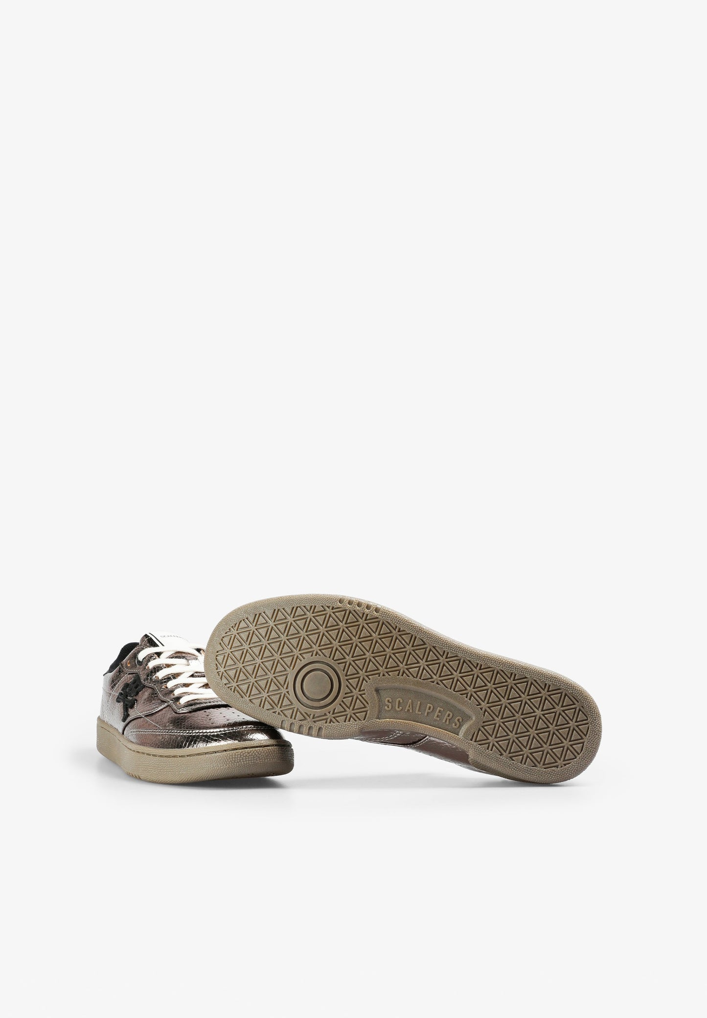 METALLIC SNAKE TEXTURE SNEAKERS