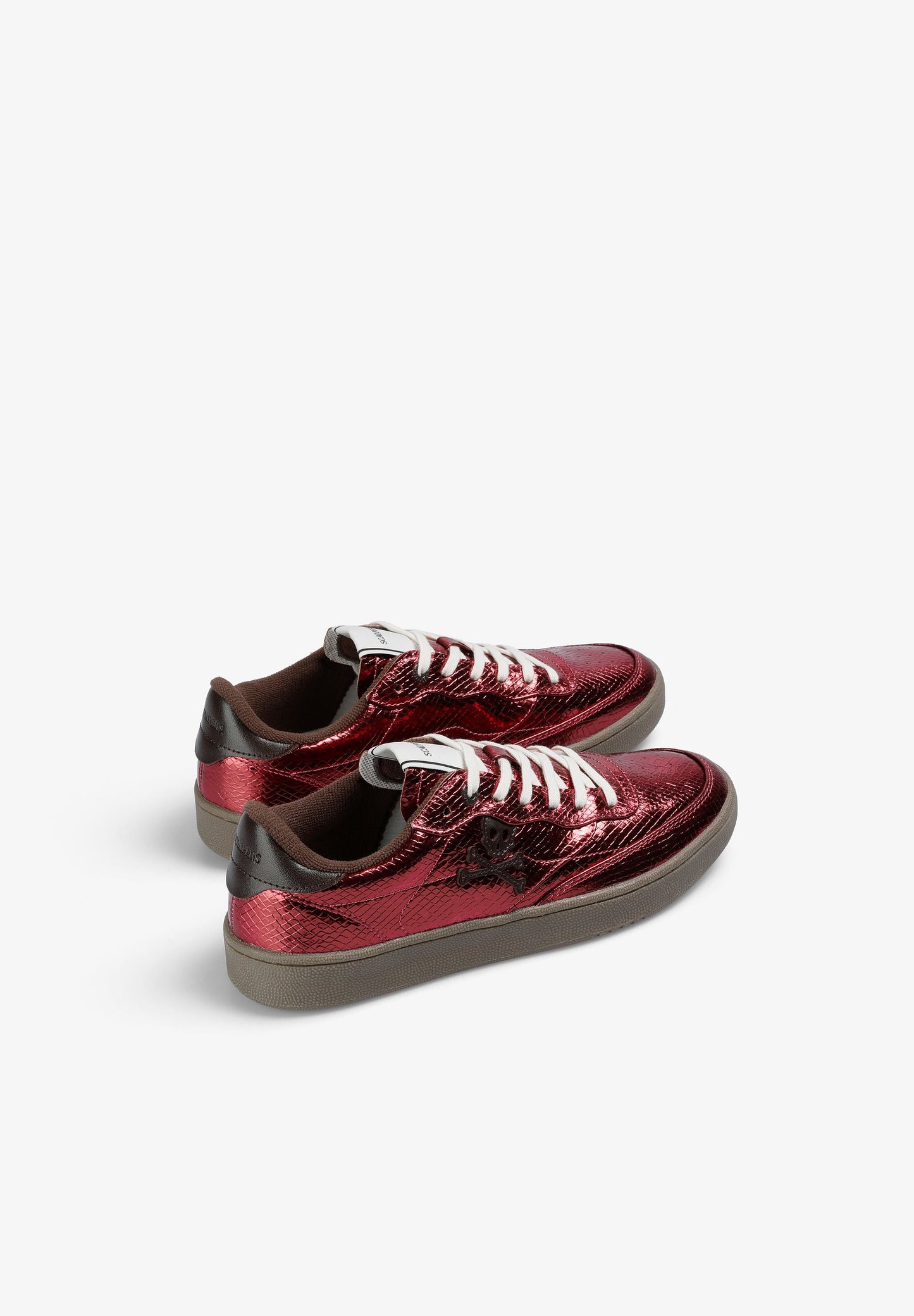 METALLIC SNAKE TEXTURE SNEAKERS