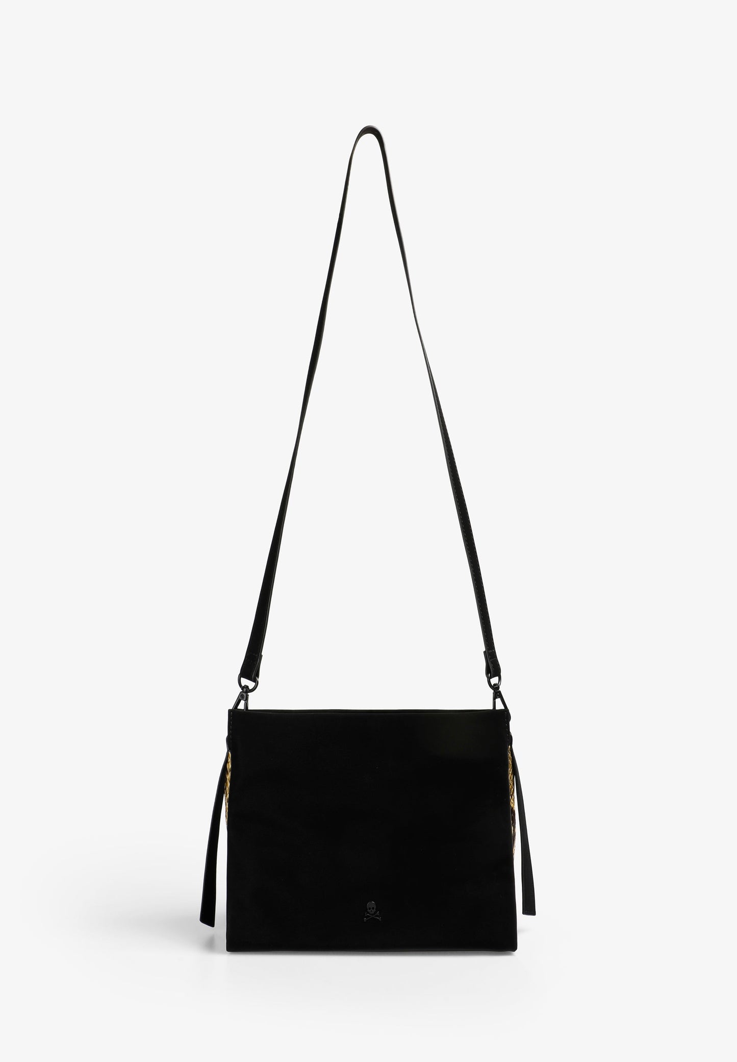 BRAIDED BAG WITH ANIMAL PRINT DETAILS