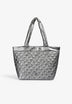 QUILTED SKULL TOTE BAG