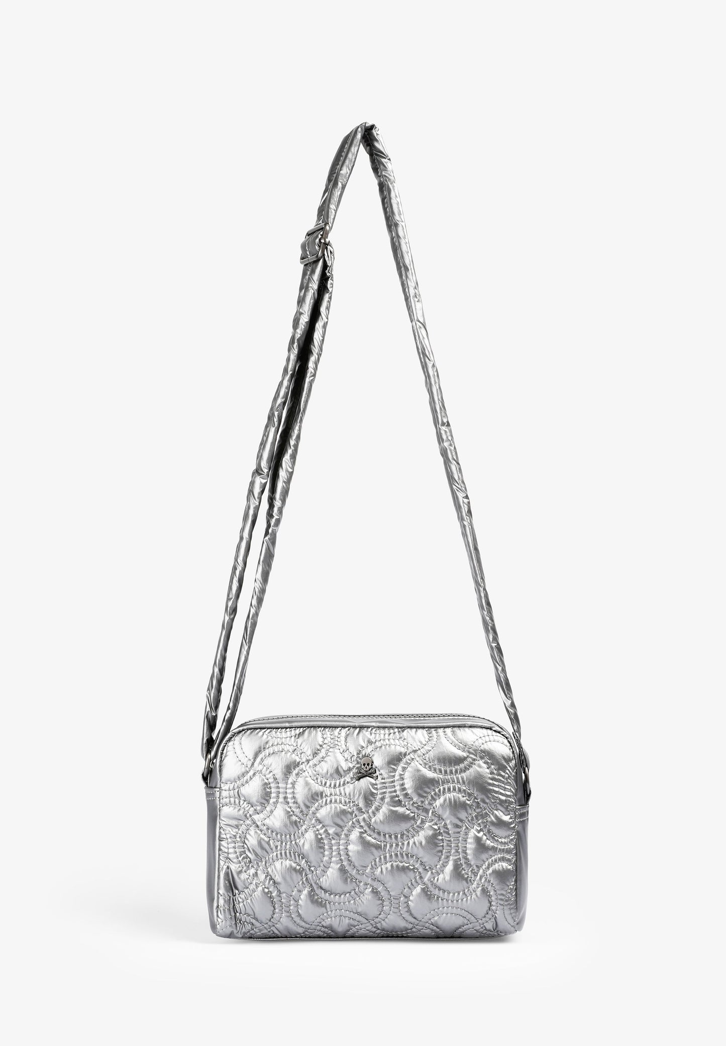 QUILTED METALLIC CROSSBODY BAG
