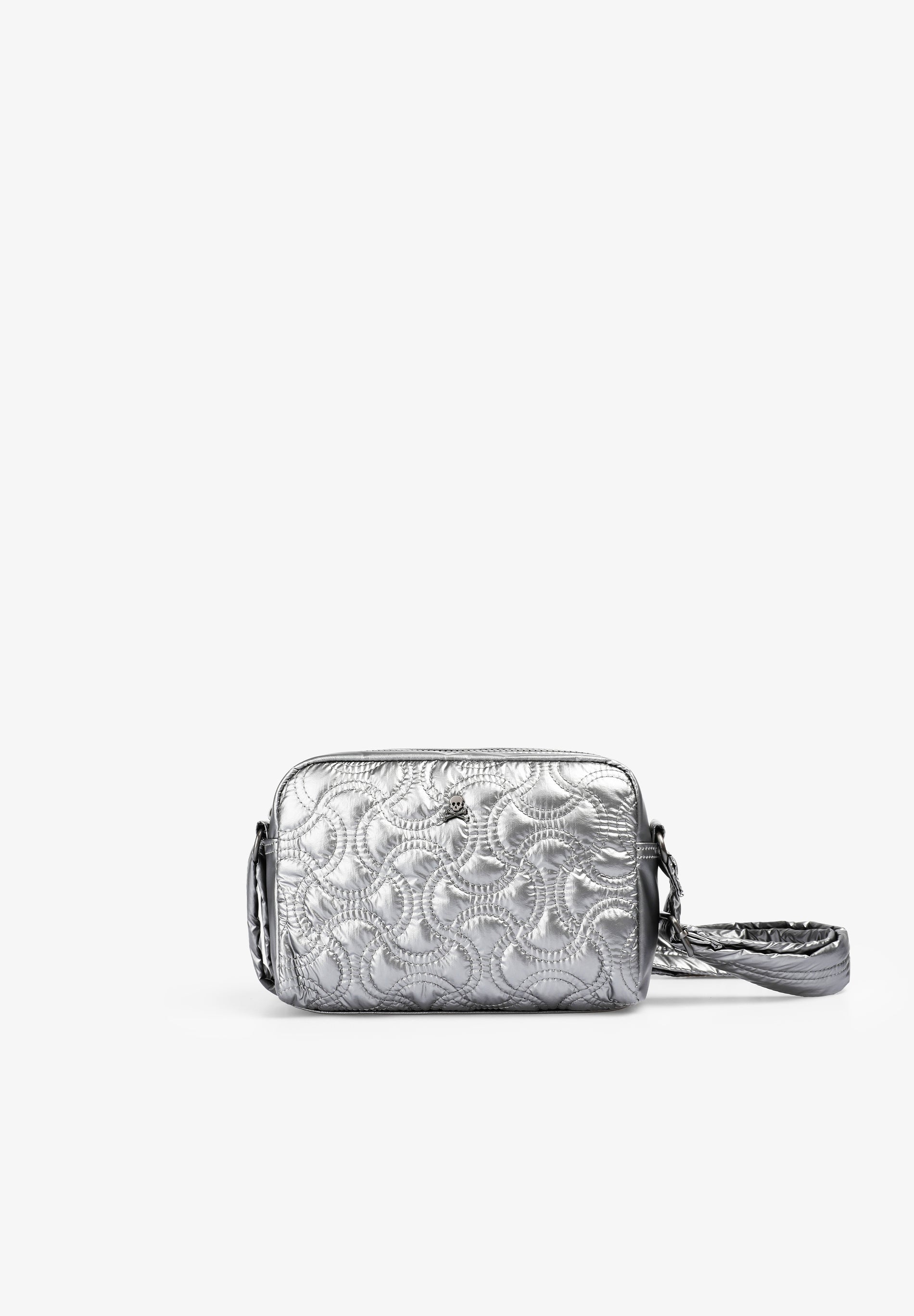 QUILTED METALLIC CROSSBODY BAG