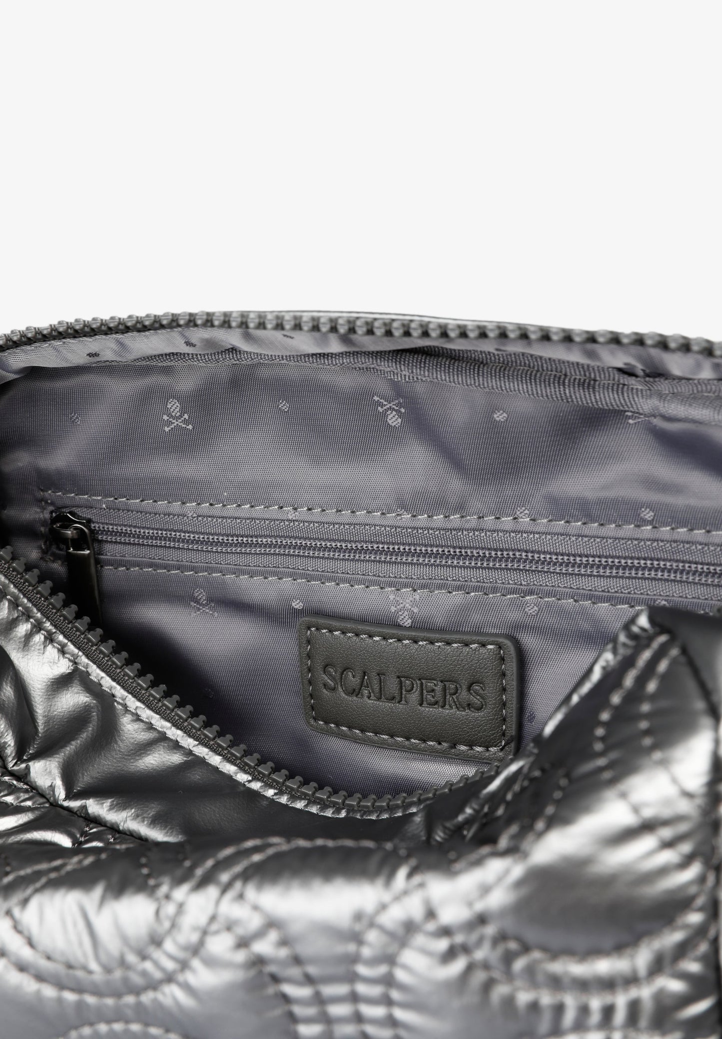 QUILTED METALLIC CROSSBODY BAG