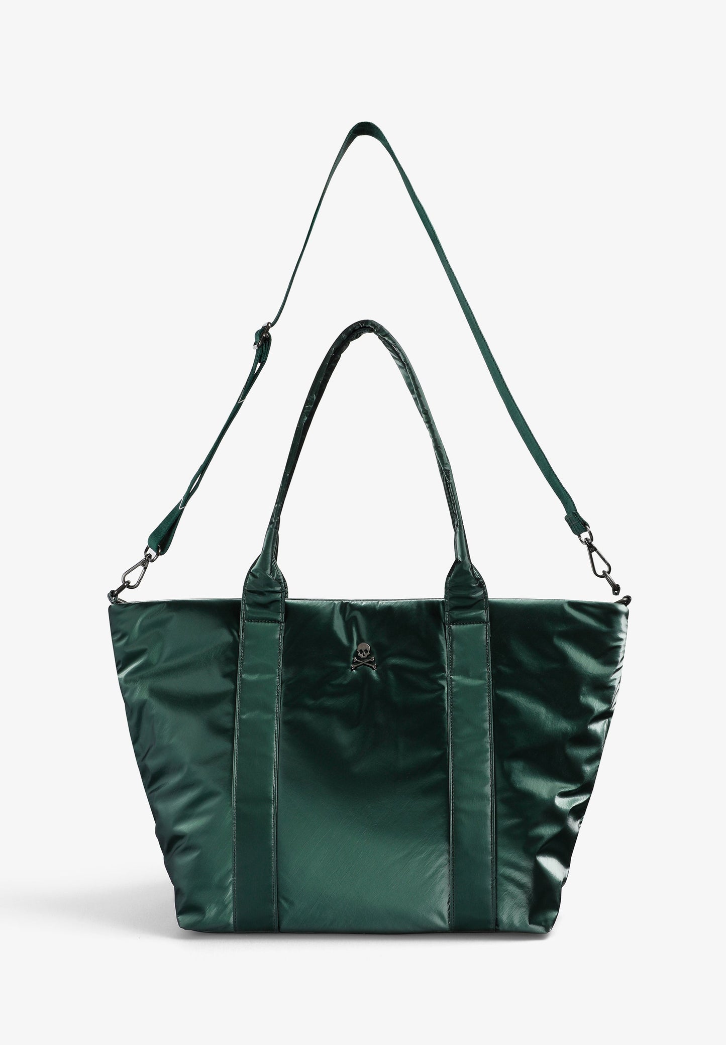 METALLIC TOTE BAG WITH LOGO
