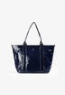 METALLIC TOTE BAG WITH LOGO