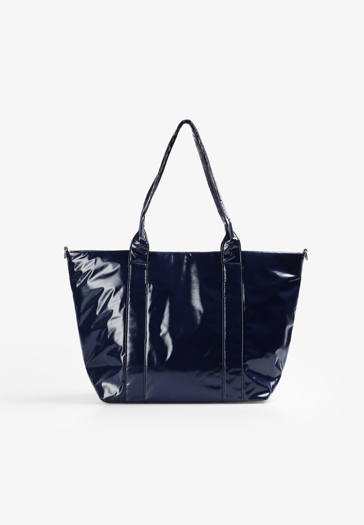 METALLIC TOTE BAG WITH LOGO