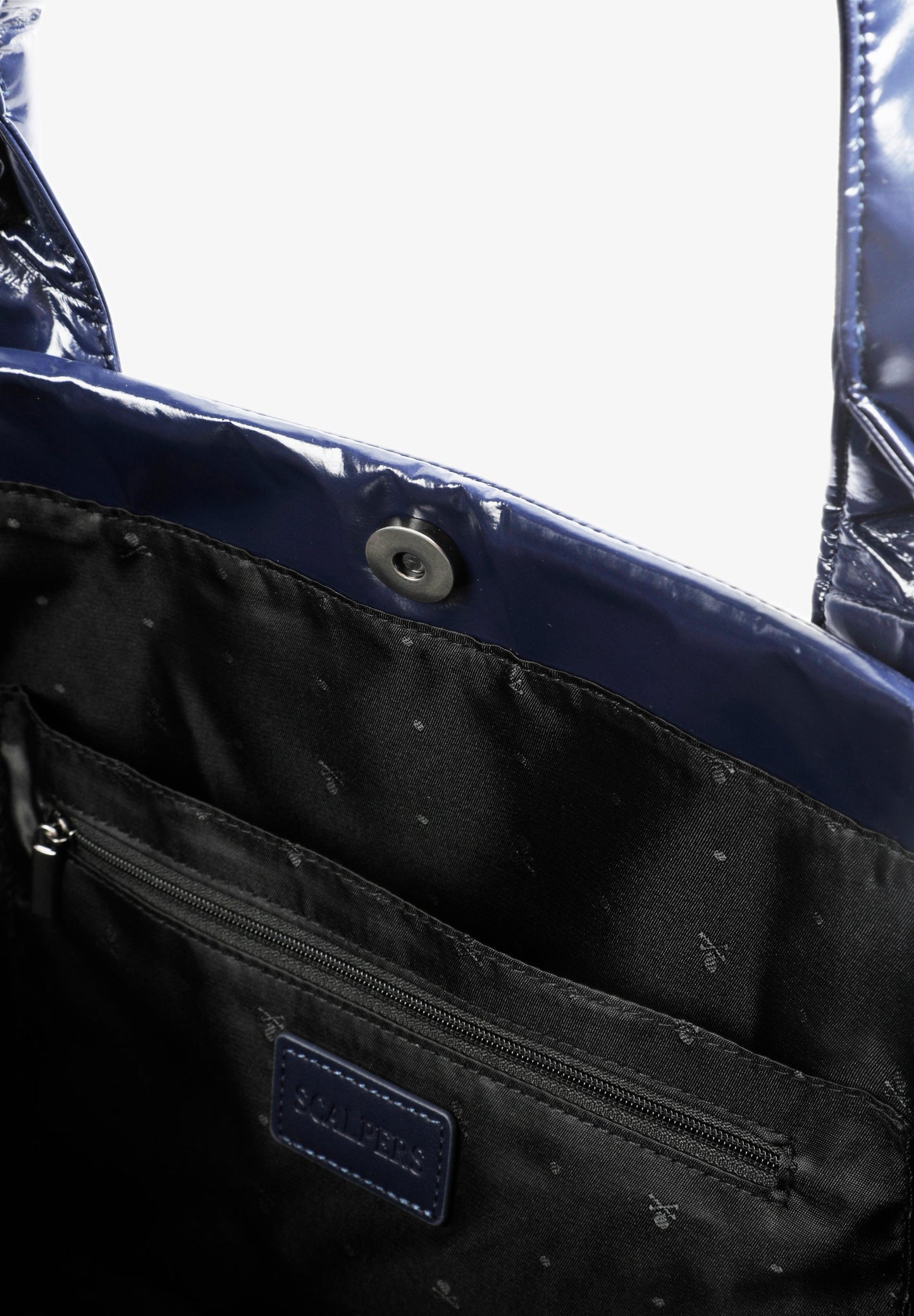 METALLIC TOTE BAG WITH LOGO