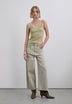 HIGH-RISE TROUSERS WITH STITCHING DETAIL