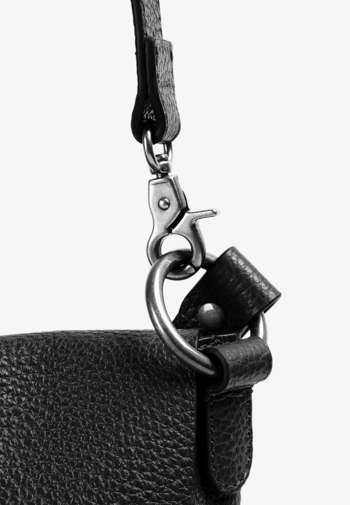 LEATHER BAG WITH STUD DETAIL