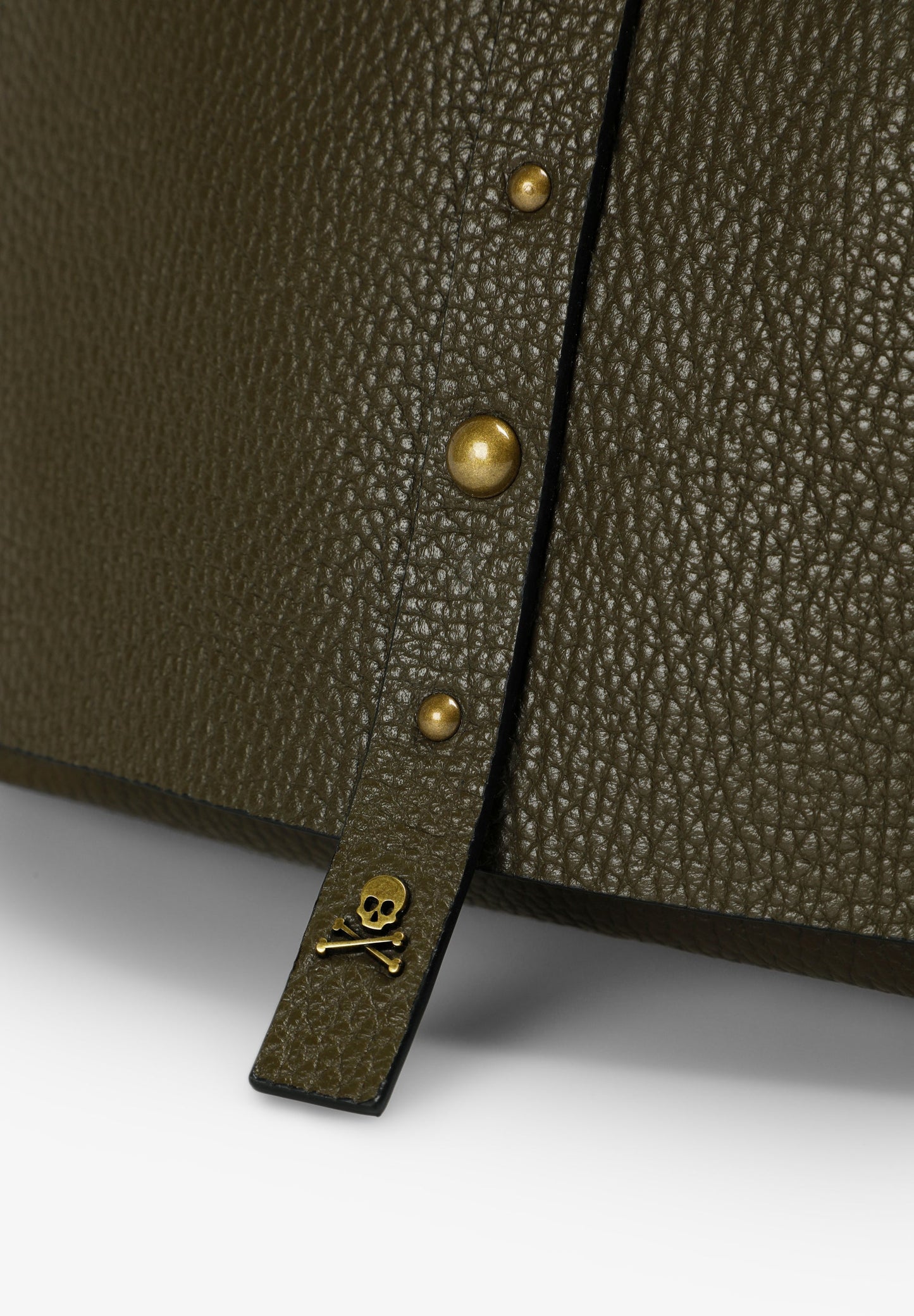 LEATHER BAG WITH STUD DETAIL