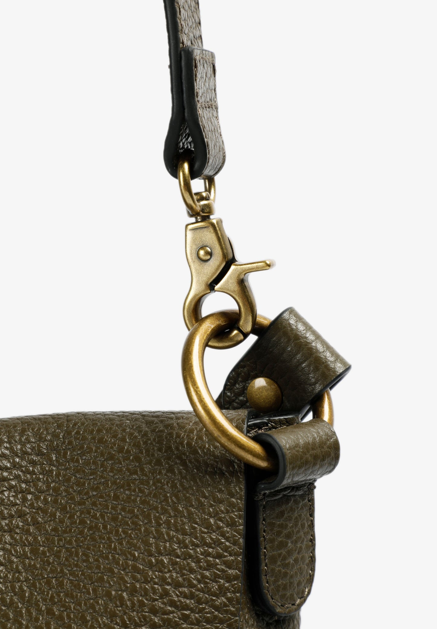 LEATHER BAG WITH STUD DETAIL