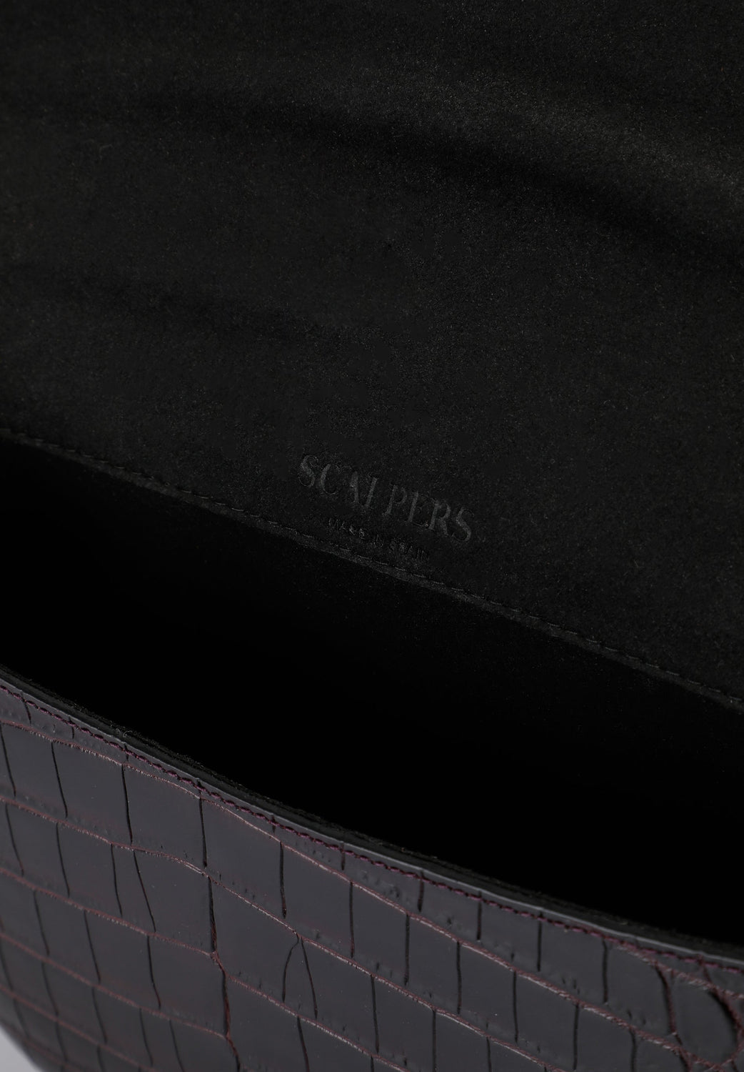 BOLSO PIEL GRABADA CADENA - Scalpers