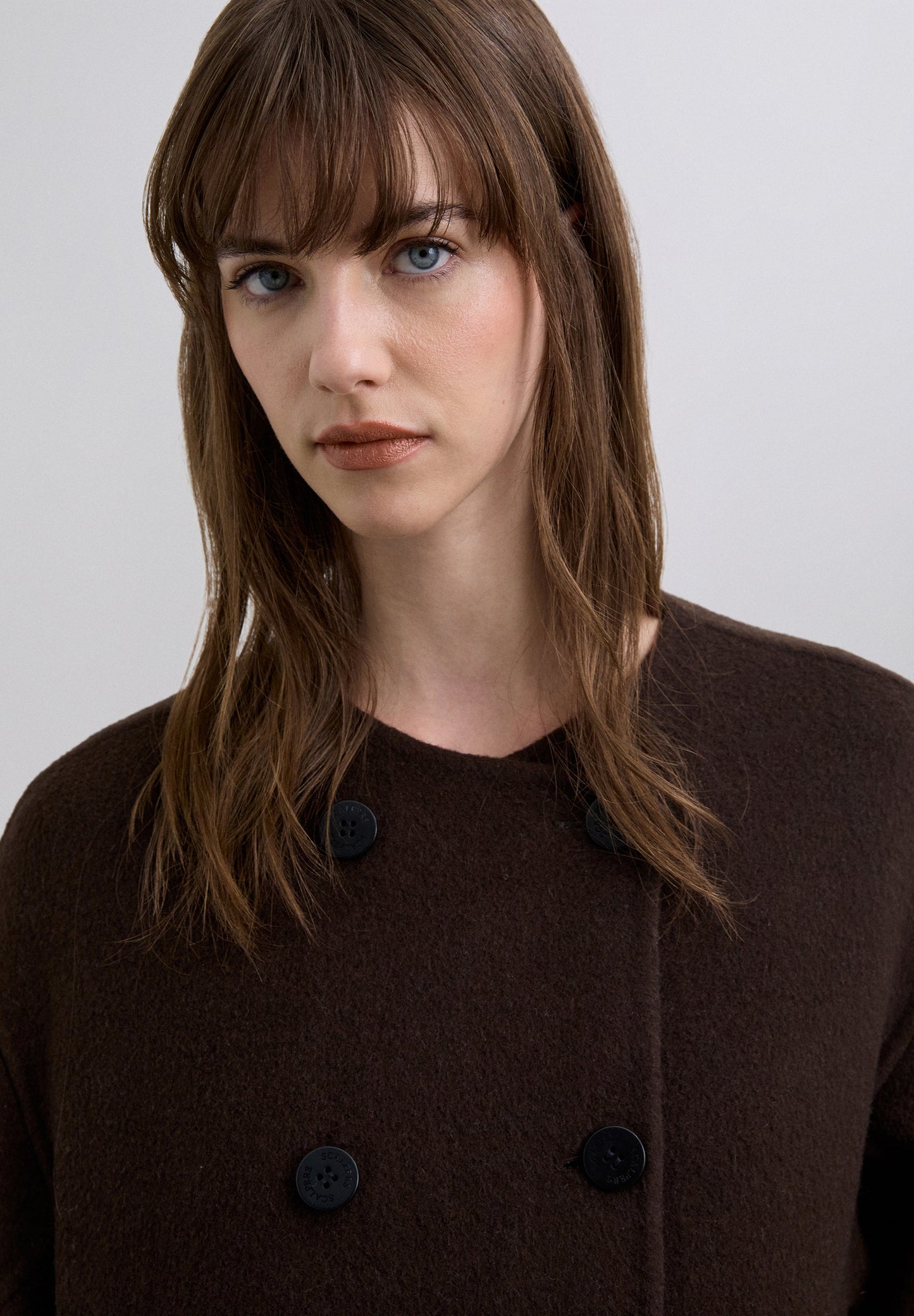 REVERSIBLE WOOL BLEND COAT