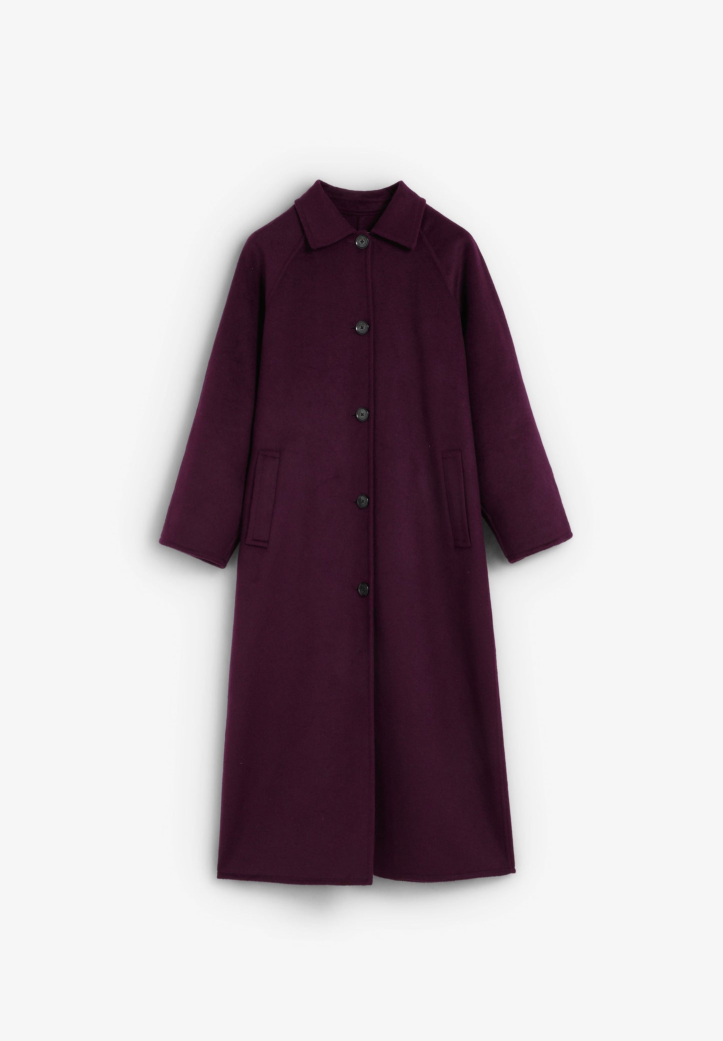 LONG COAT WITH DETACHABLE SCARF DETAIL