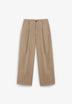 DARTED COTTON TROUSERS