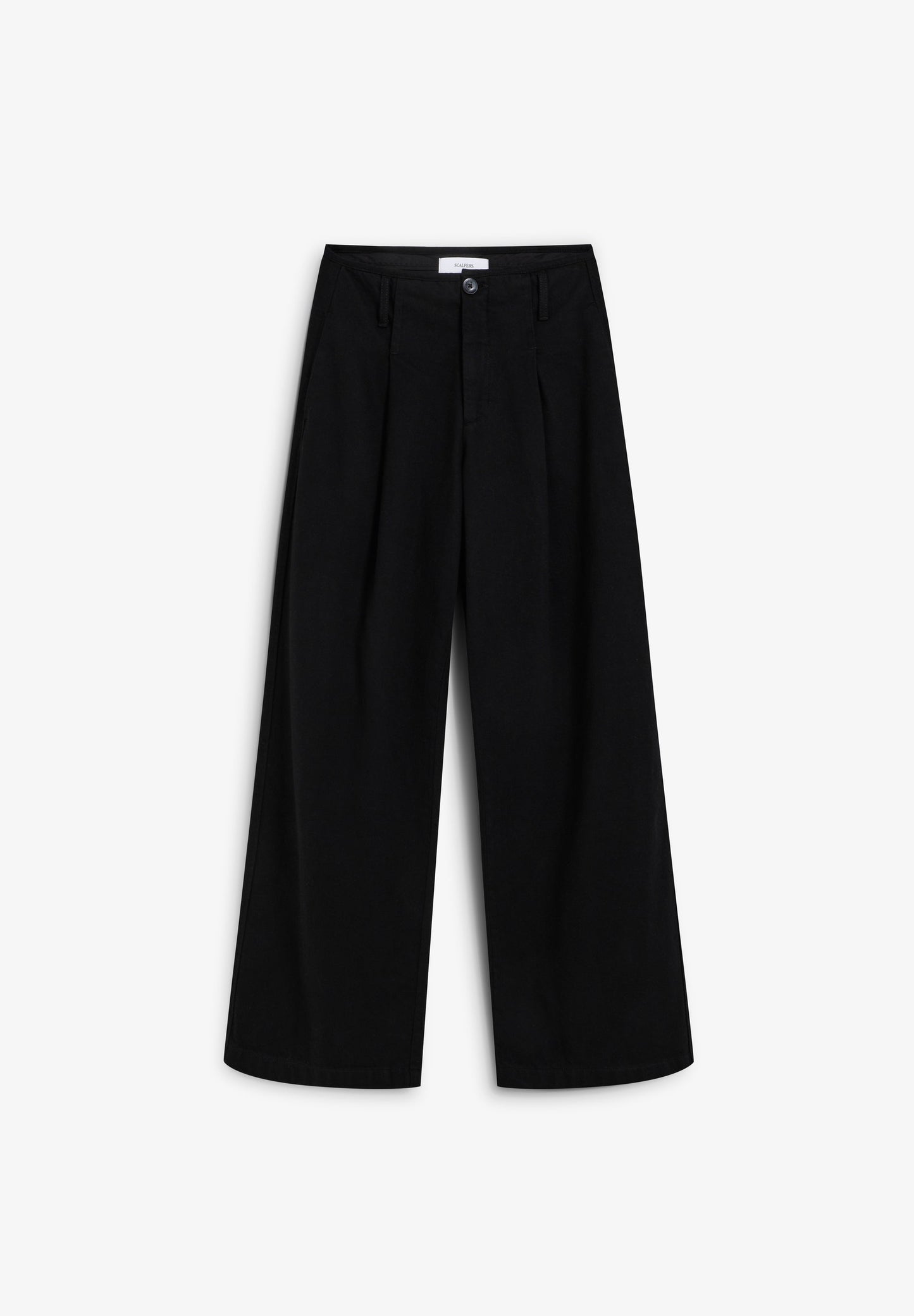 DARTED COTTON TROUSERS
