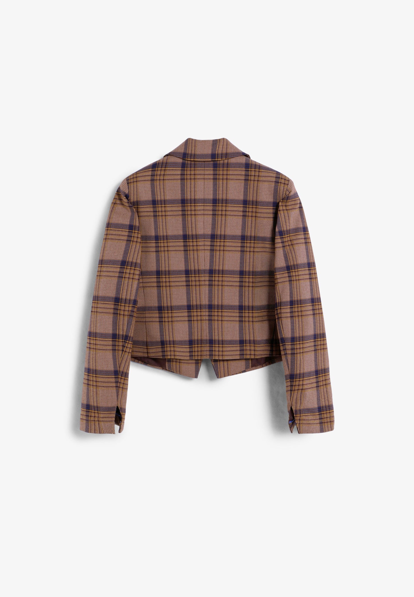 SHORT CHECKED BLAZER