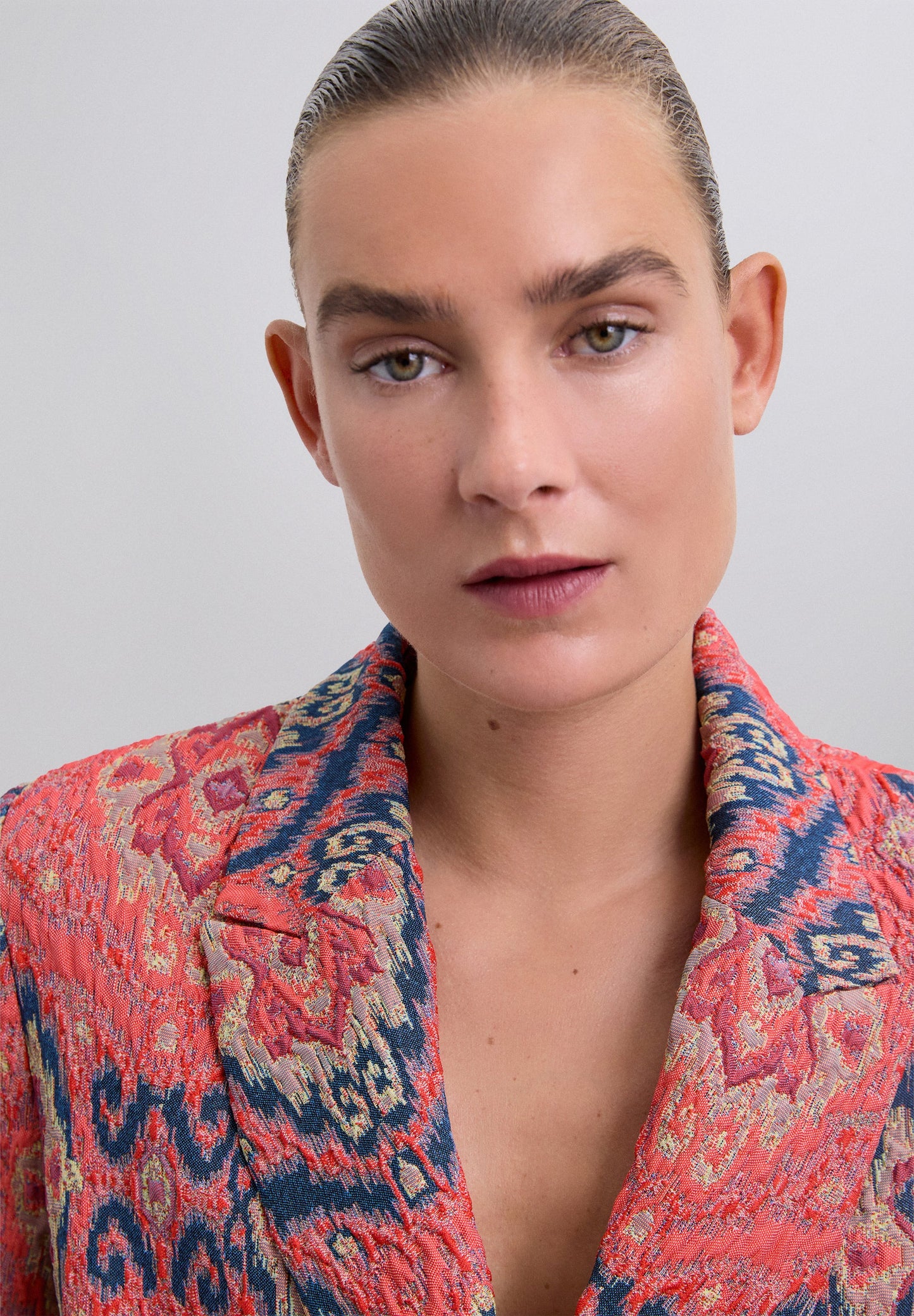 JACQUARD PRINT BLAZER