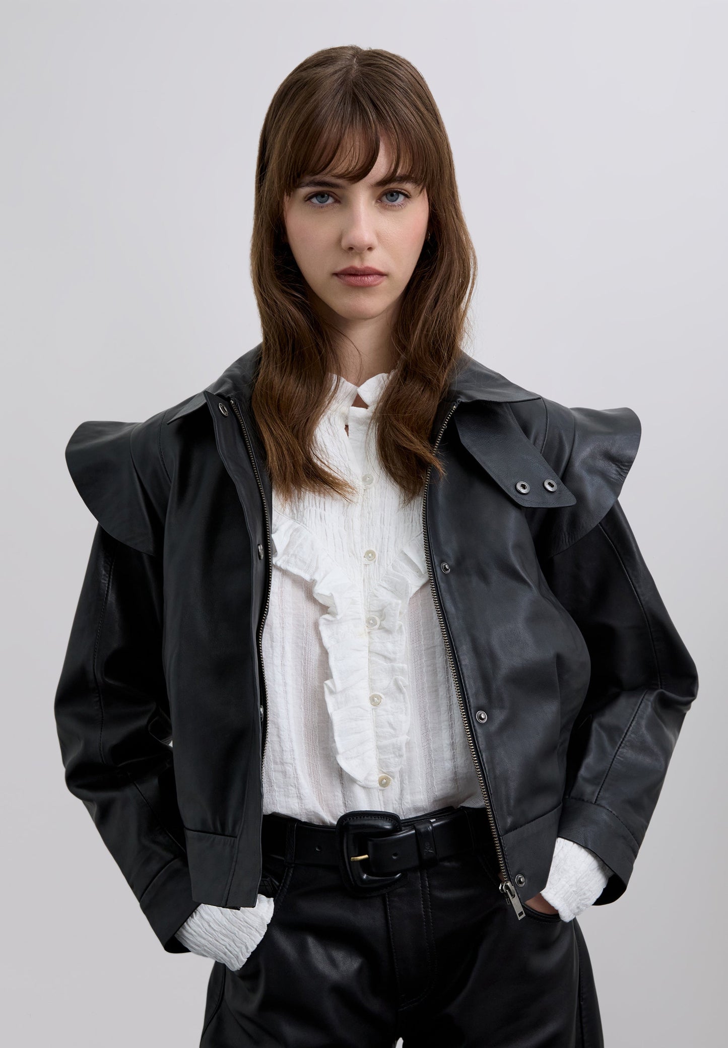 CHAQUETA BOMBER VOLANTES PIEL - Scalpers