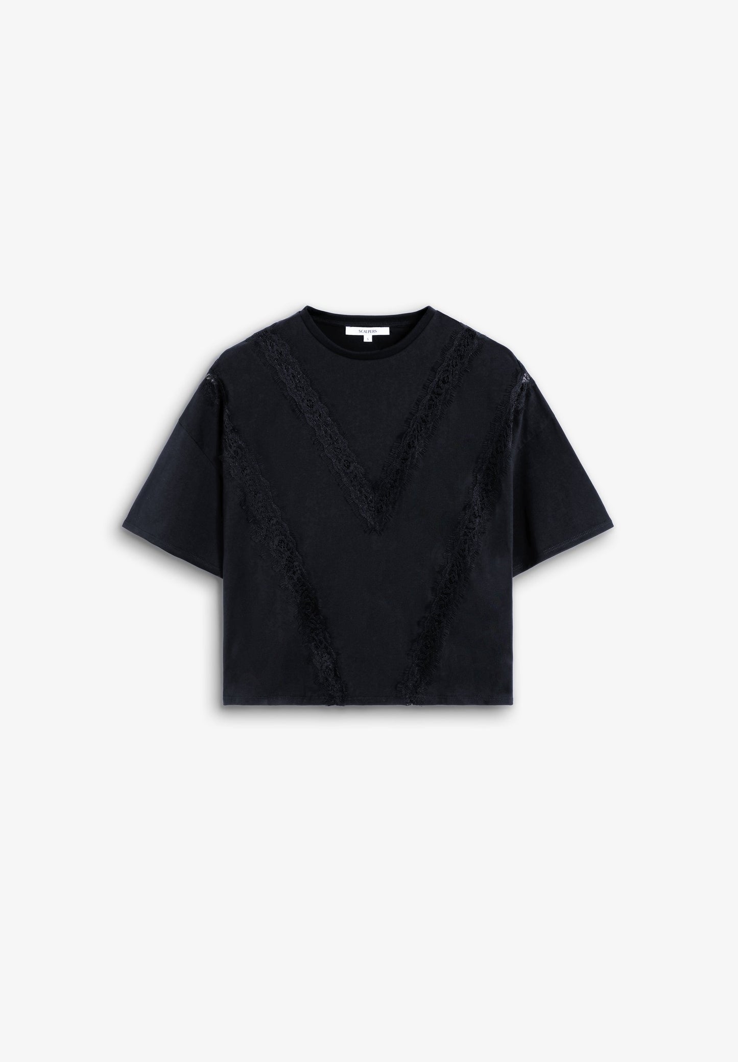 T-SHIRT WITH LACE DETAIL