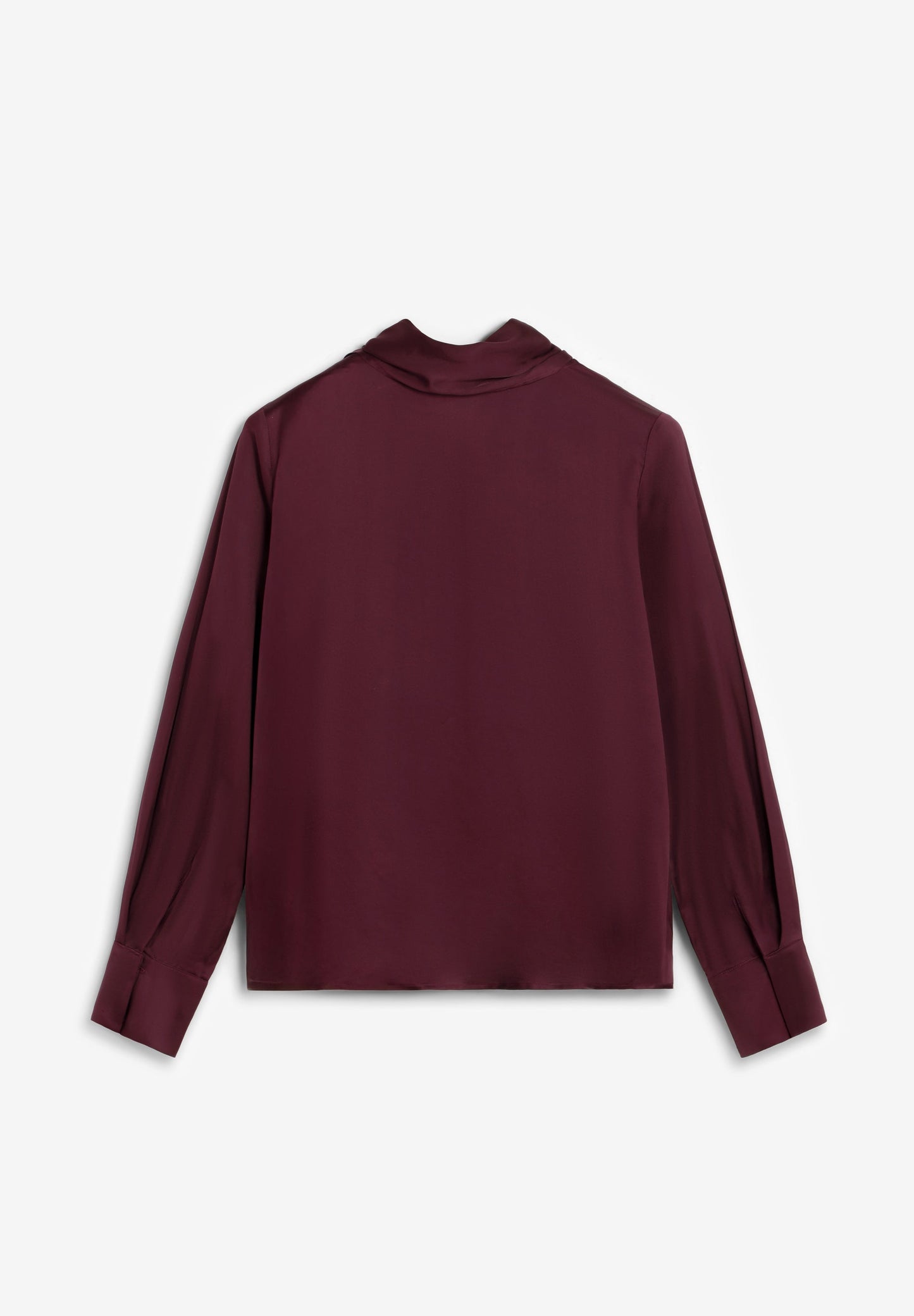 GEDRAPEERDE SATIJNEN BLOUSE