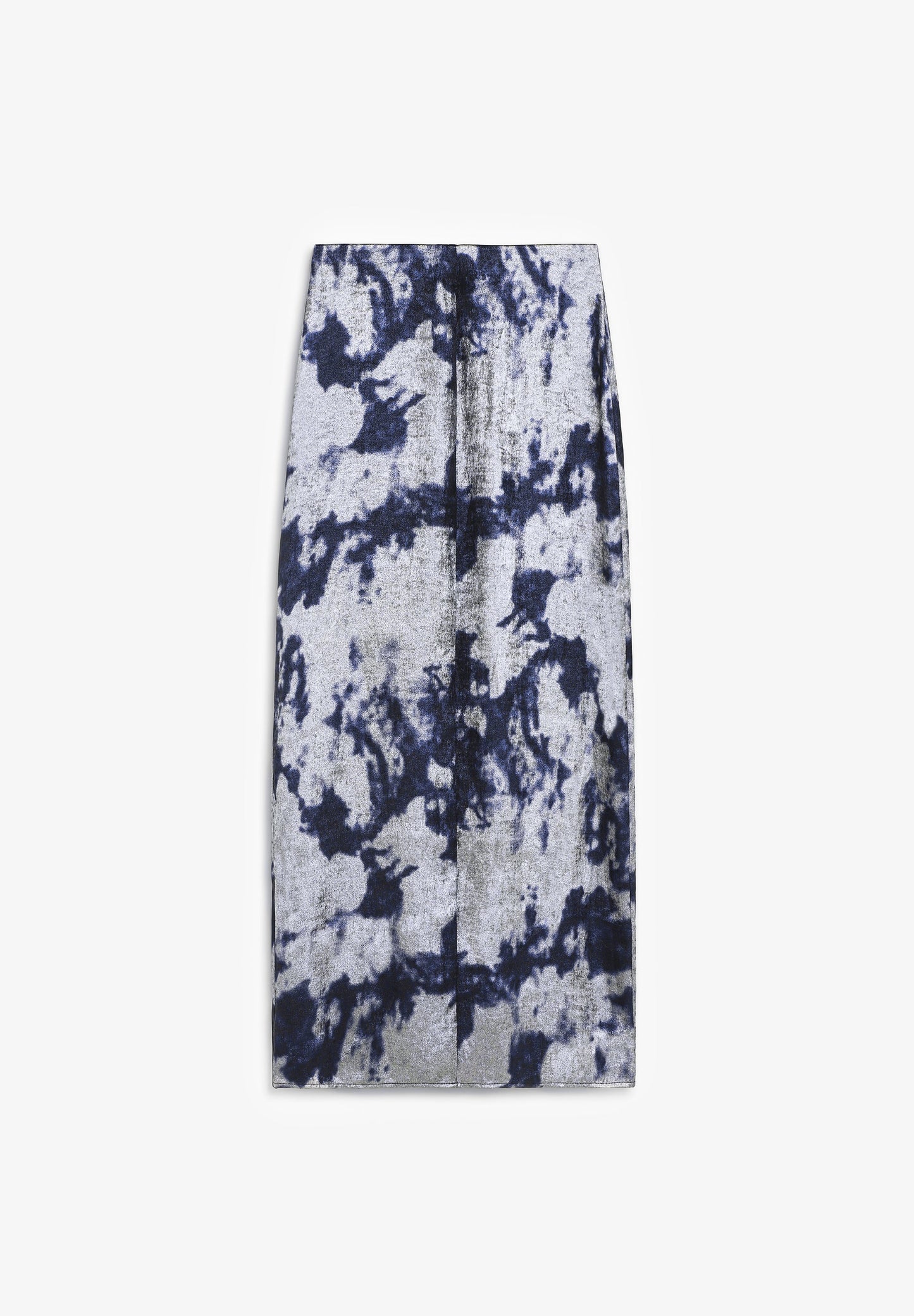 TIE-DYE SKIRT WITH METALLIC DETAILS