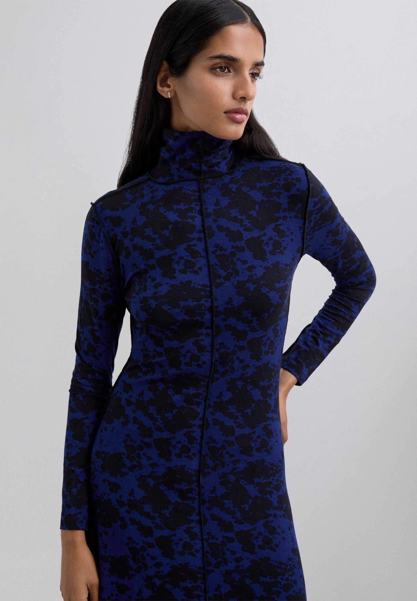 ANIMAL PRINT MIDI DRESS