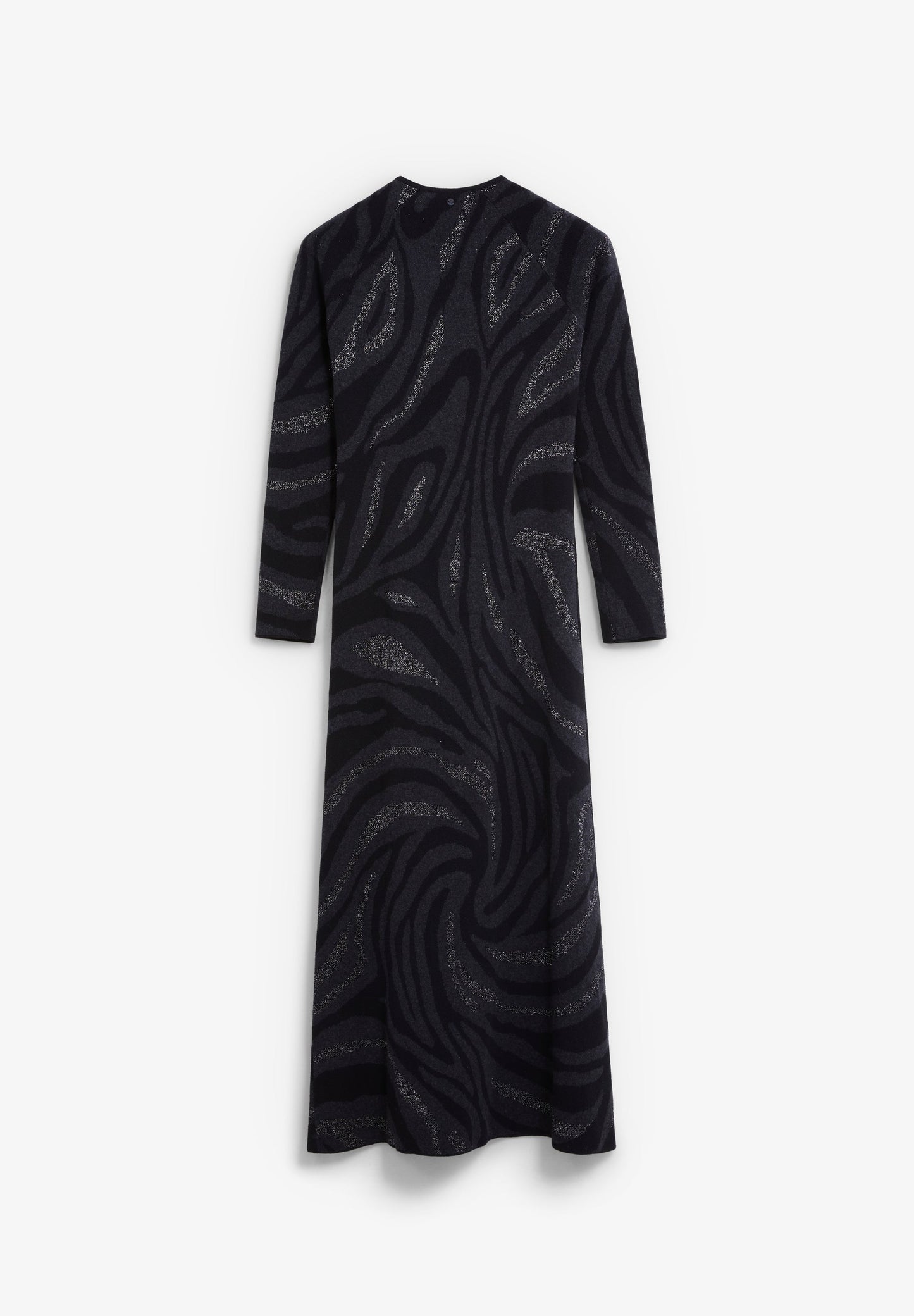 LONG PRINTED KNIT DRESS