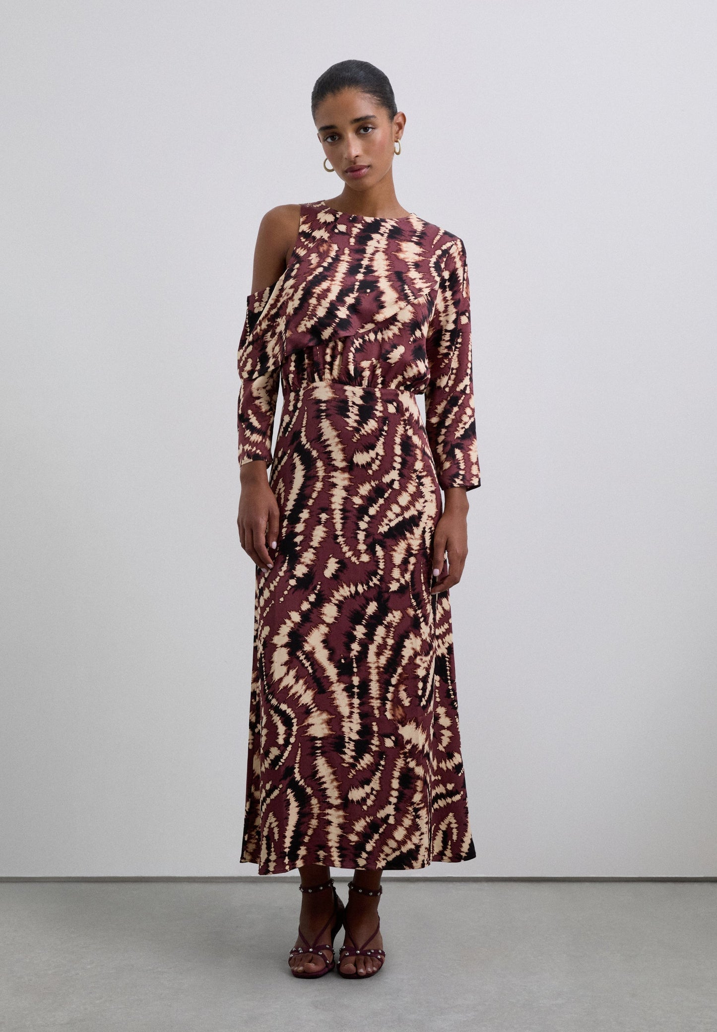 ASYMMETRISCHE JURK TIE-DYE