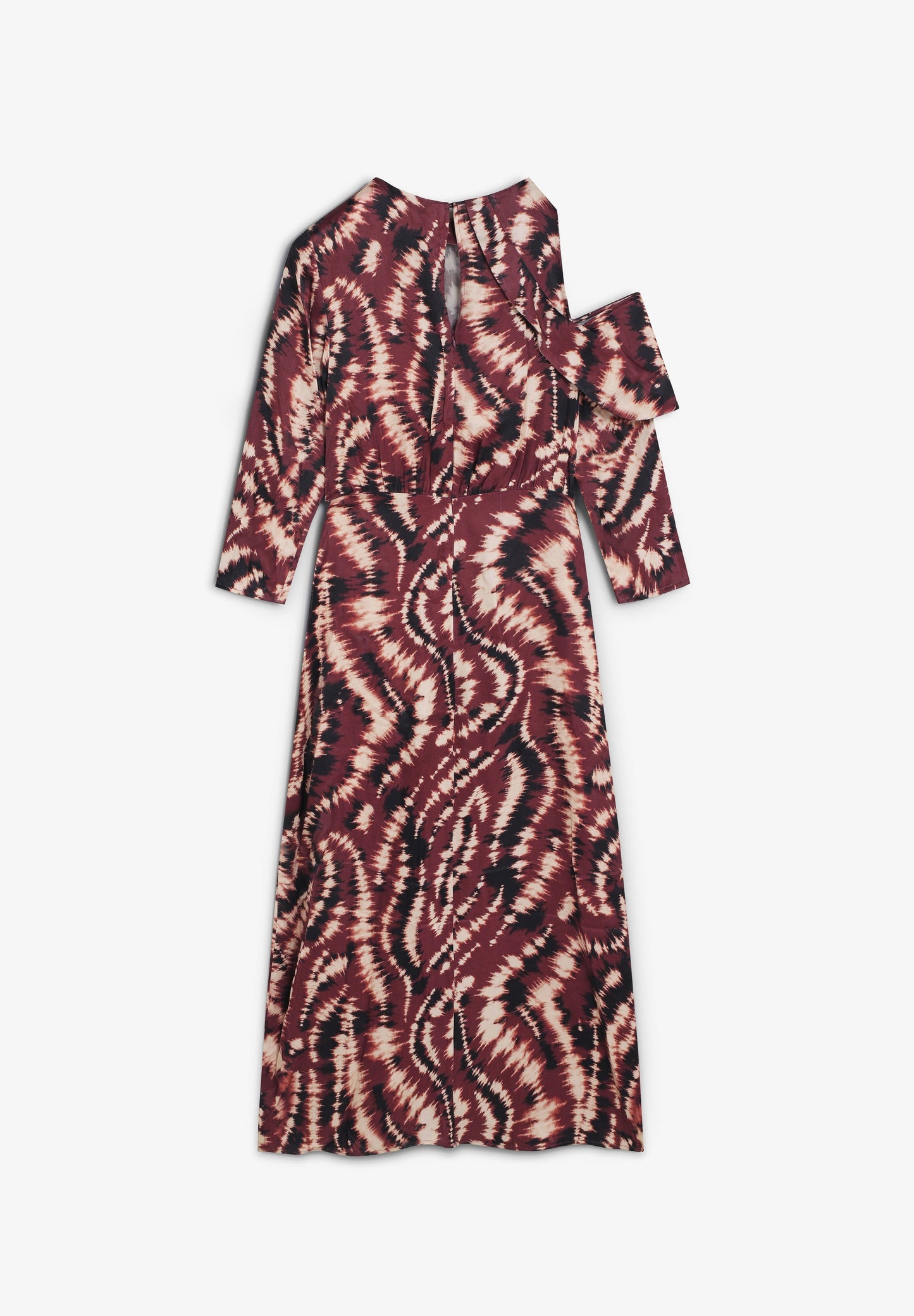 ASYMMETRIC TIE-DYE DRESS