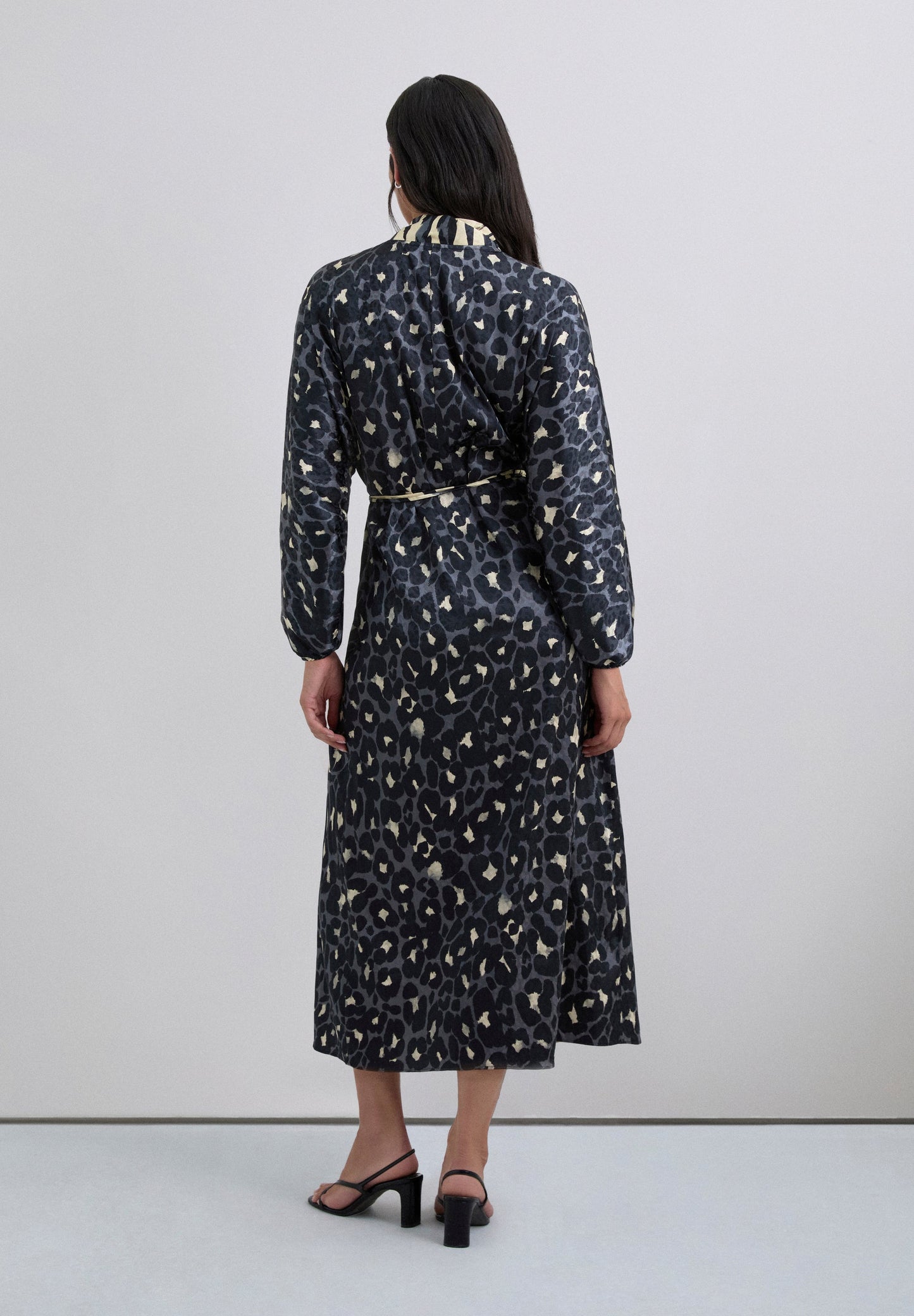 LONG ANIMAL PRINT DRESS