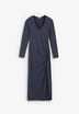 LONG DRESS WITH GATHERED SLIT