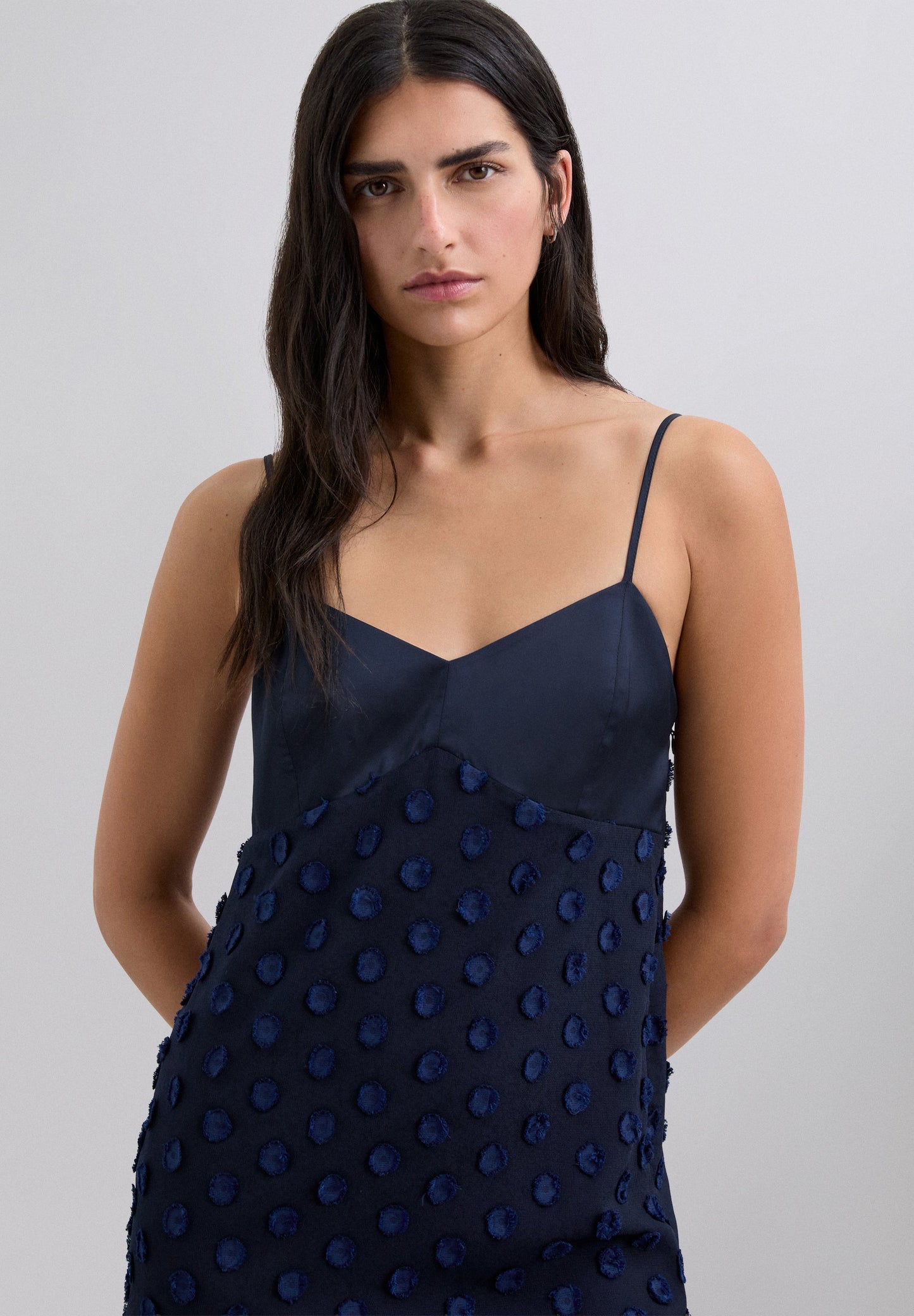 POLKA DOT MIDI DRESS