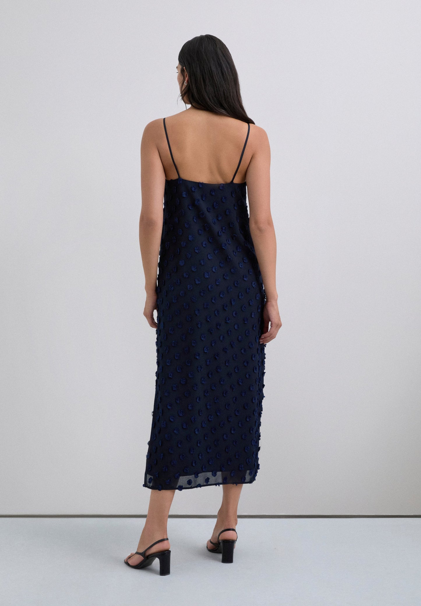 POLKA DOT MIDI DRESS