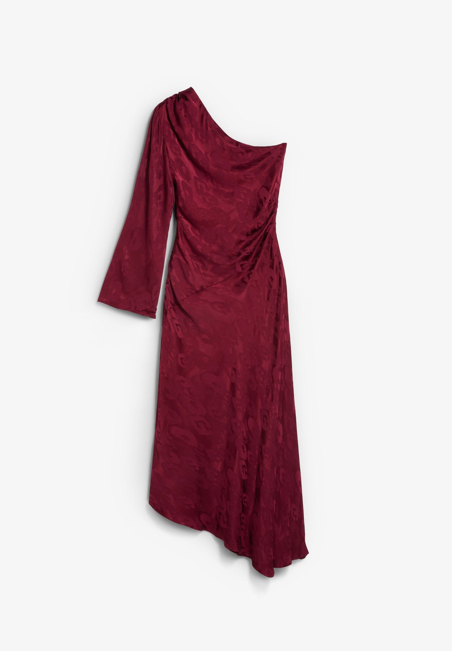 JURK MET ASYMMETRISCHE JACQUARDPRINT