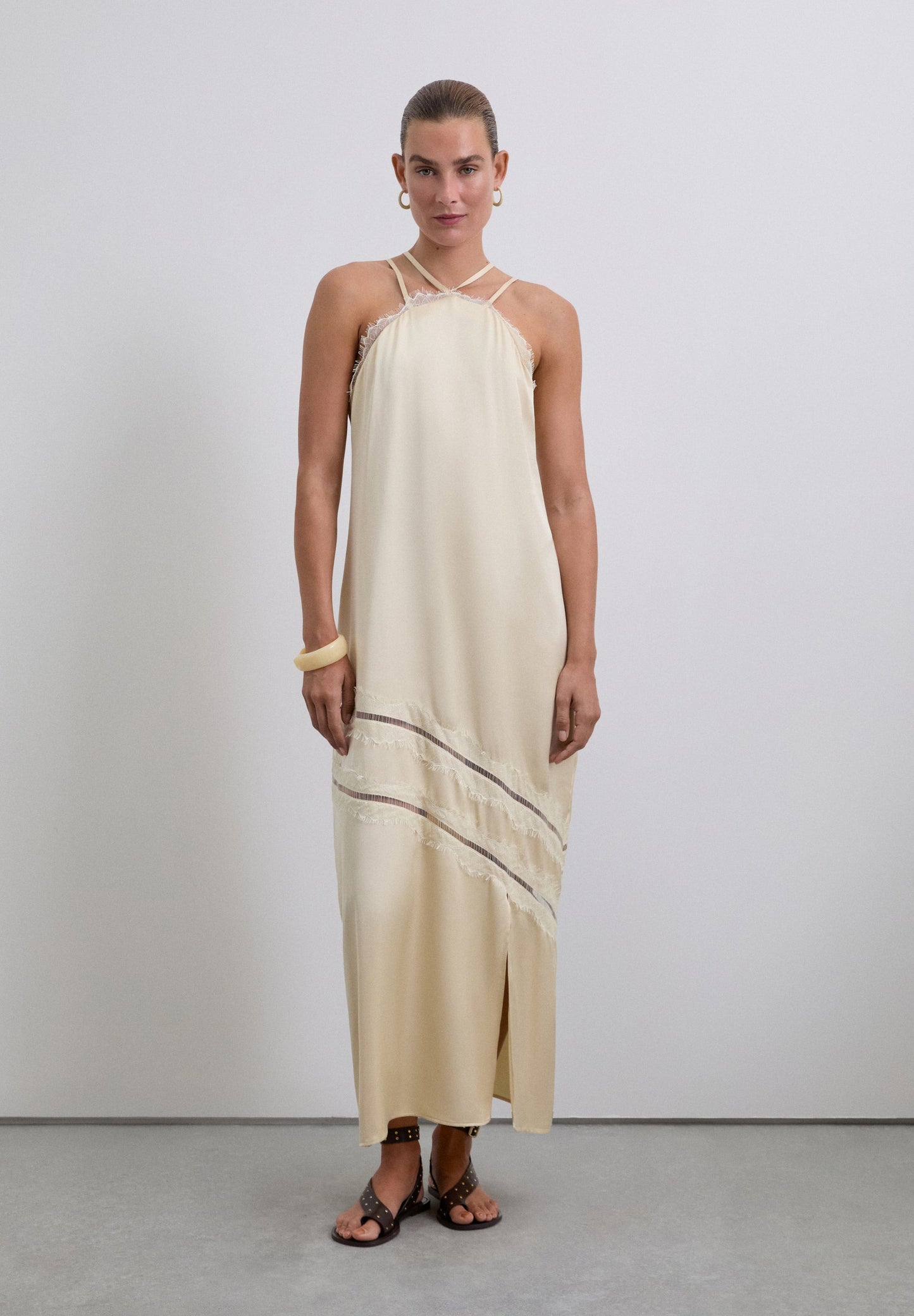 VESTIDO LENCERO SATINADO - Scalpers