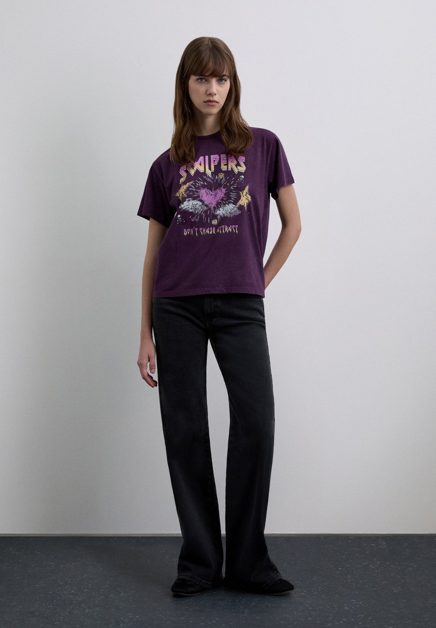 COTTON T-SHIRT WITH FRONT PRINT