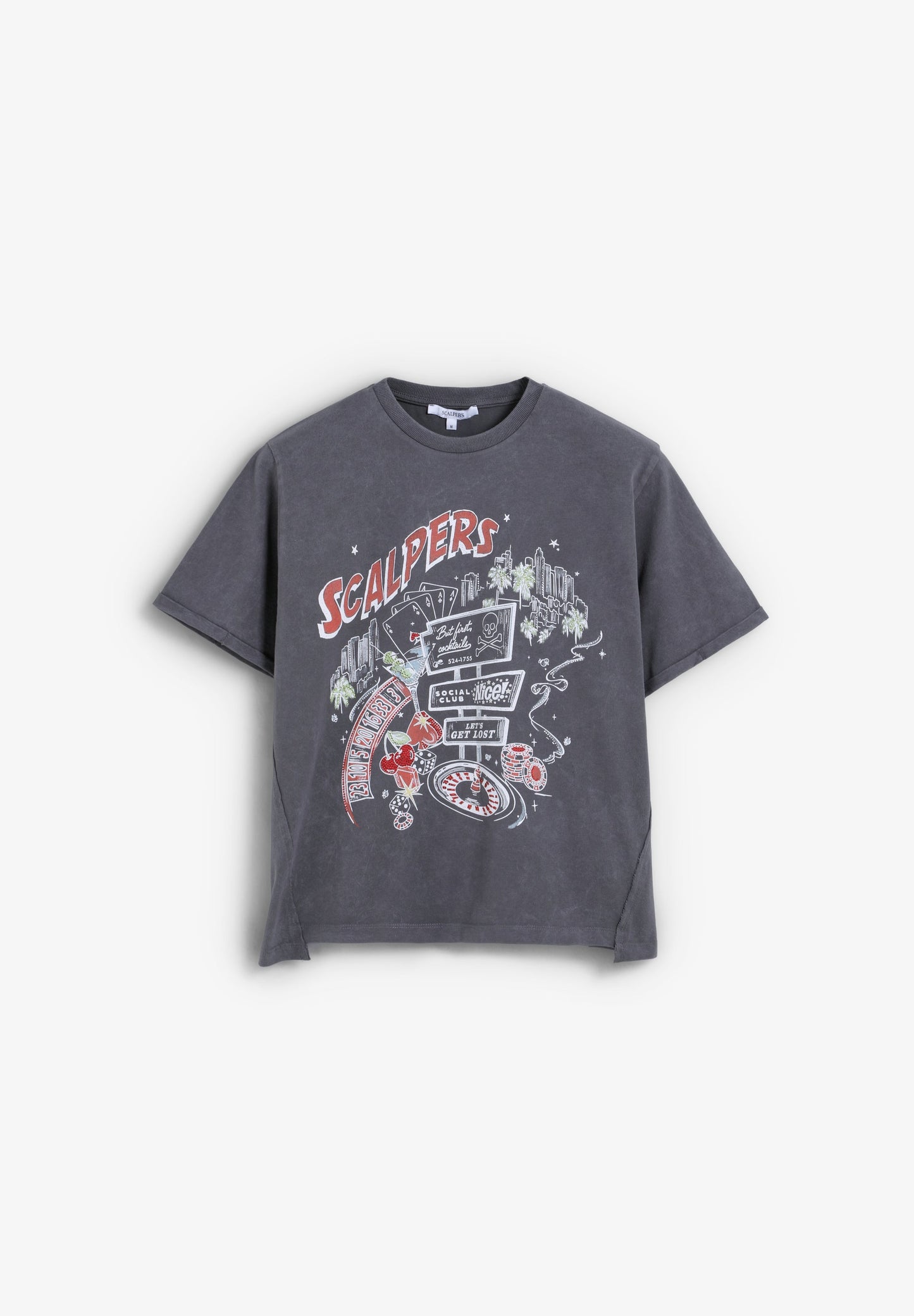 ASYMMETRIC PRINT T-SHIRT