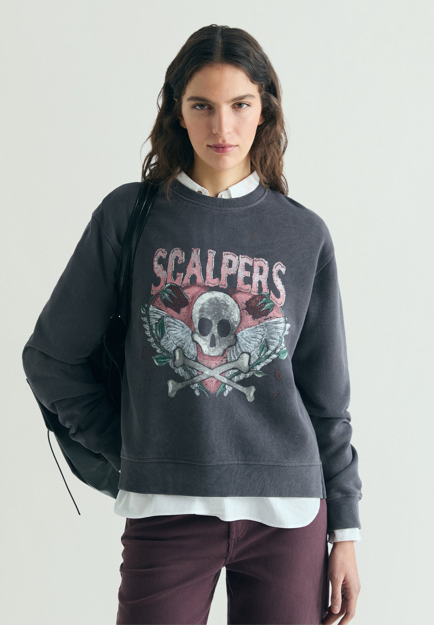 PRINTED SKULL HOODIE